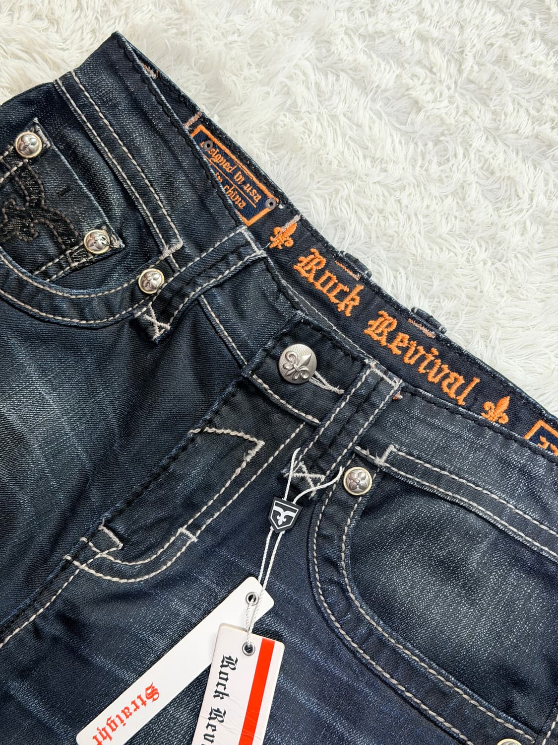 락리바이벌 빈티지 데님 청바지 33 상품이미지5