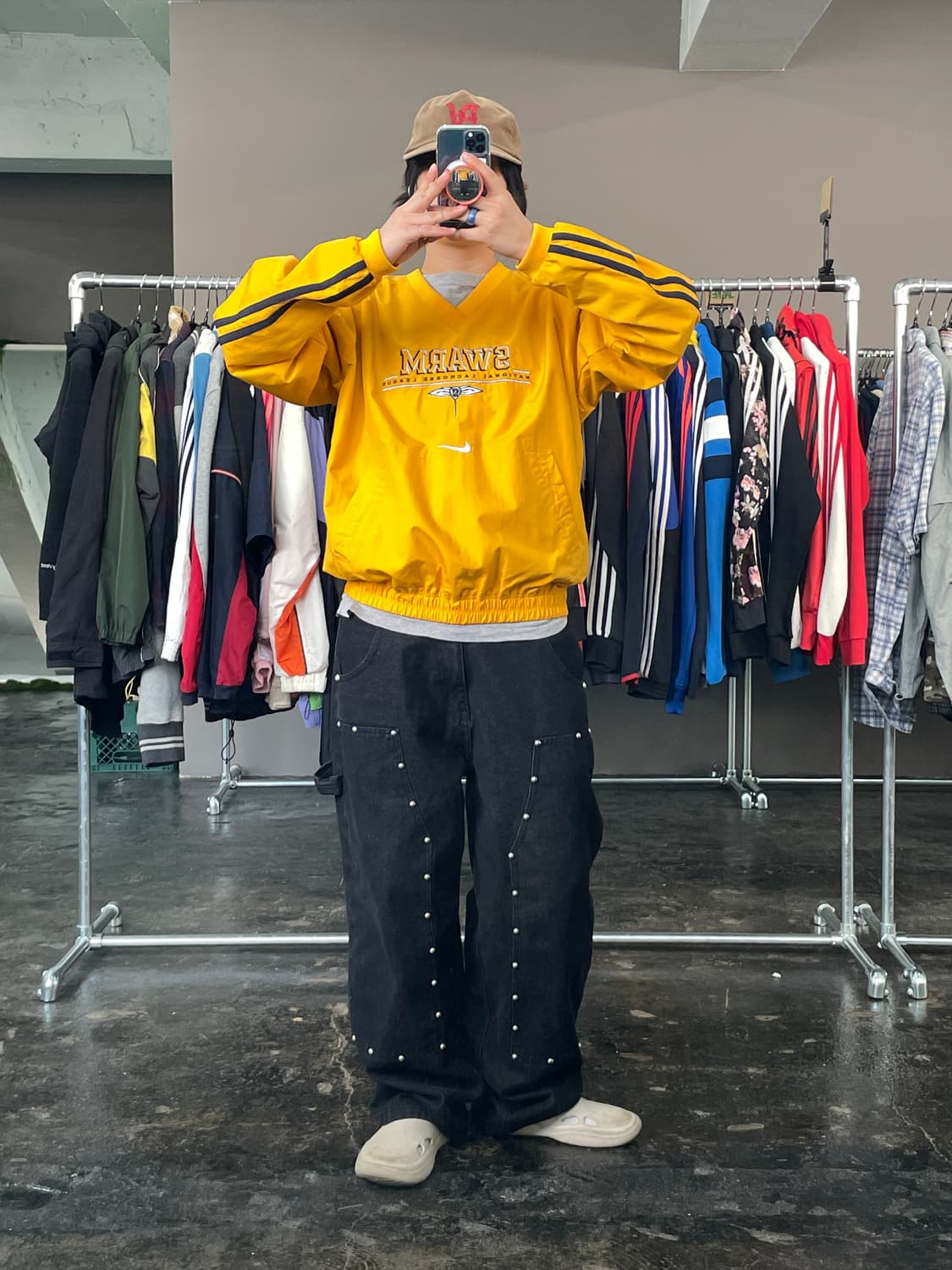 나이키 올드스쿨 v넥 바람막이 웜업 상품이미지4