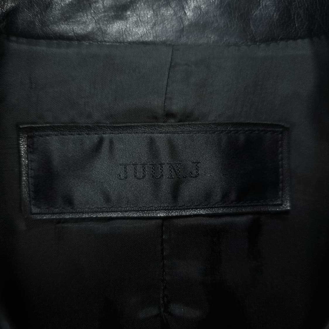 [준지] 생로랑핏 아카이브 카우스킨 소가죽 레더 자켓 블랙 P01461 상품이미지6