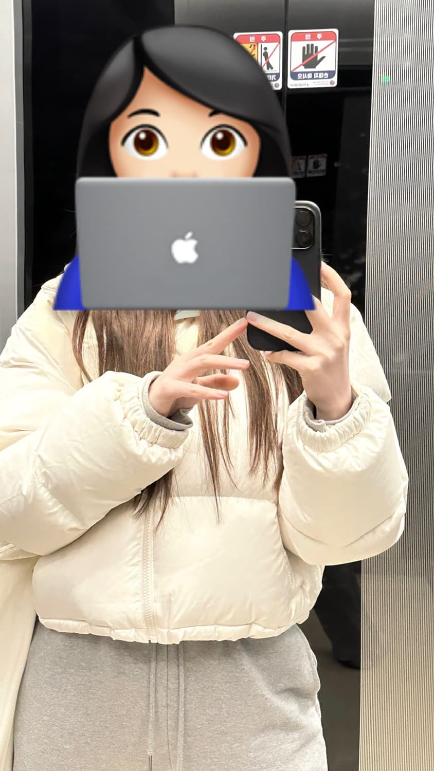 마르디메크르디 아이보리 여성 숏패딩 상품이미지7