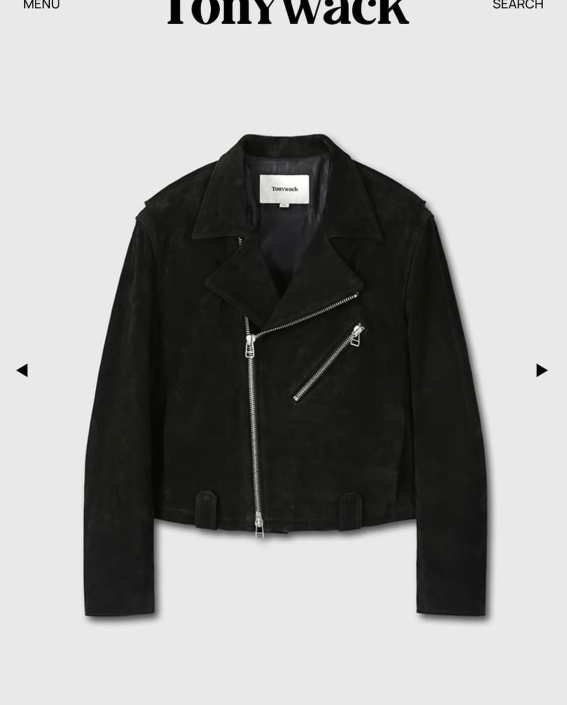 토니웩 바이커 리얼 스웨이드 자켓 L 상품이미지5