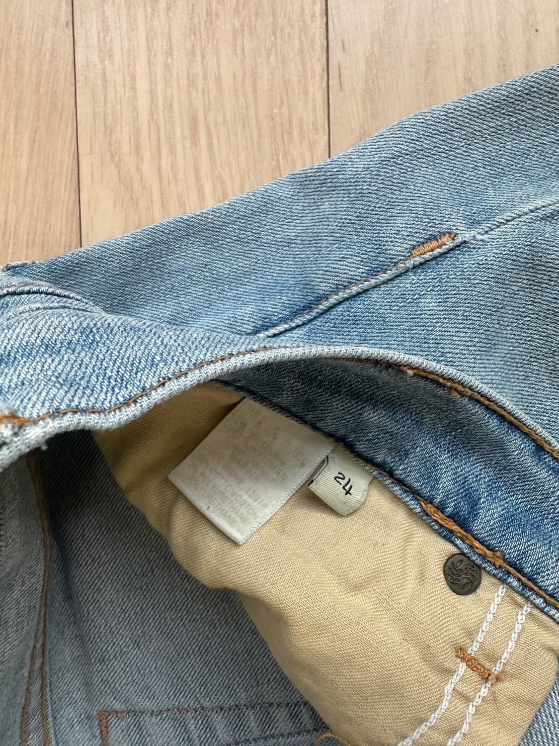 랙앤본 24사이즈 라이트 워시 데님 청바지 진 상품이미지3
