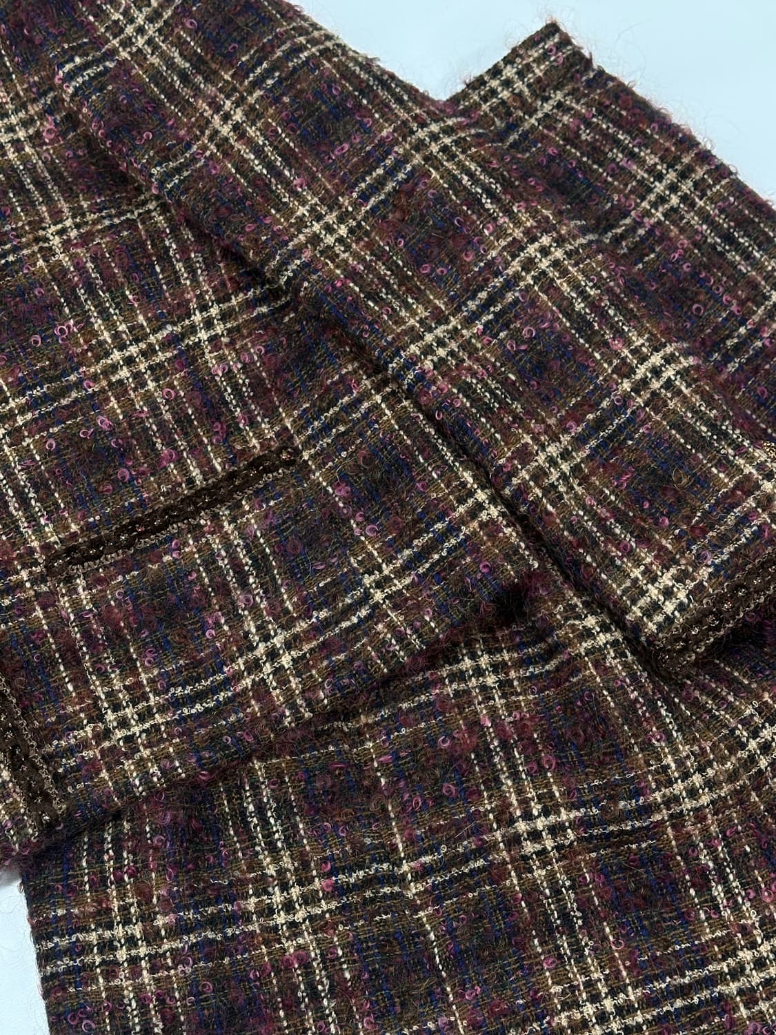 🍮일본 고딕풍 트위드 자켓 스커트 셋업 🍮연말 쇼콜라 럭셔리 겨울정장 상품이미지5