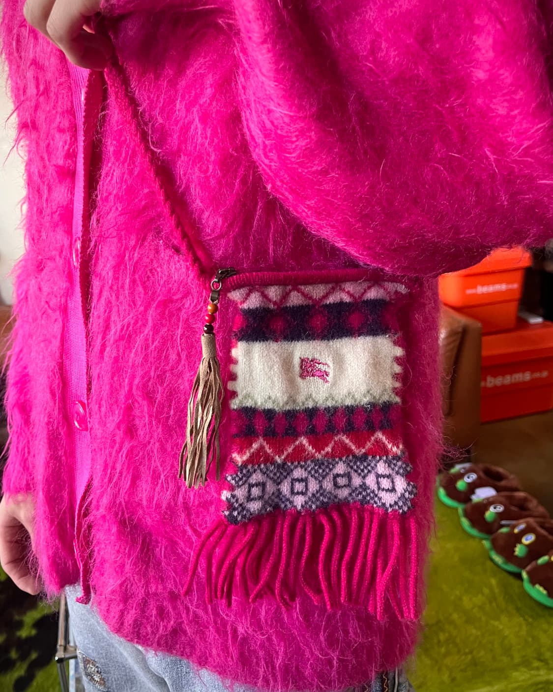 Old BURBERRY London Archive Fringe Bag 상품이미지2