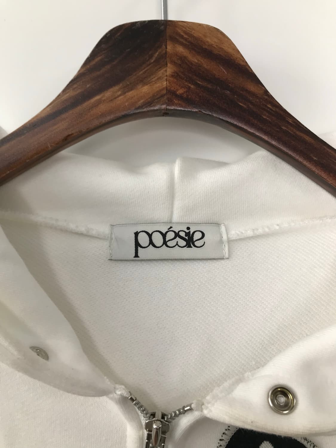 Vintage 빈티지 하트도트 화이트 후드집업 상품이미지6