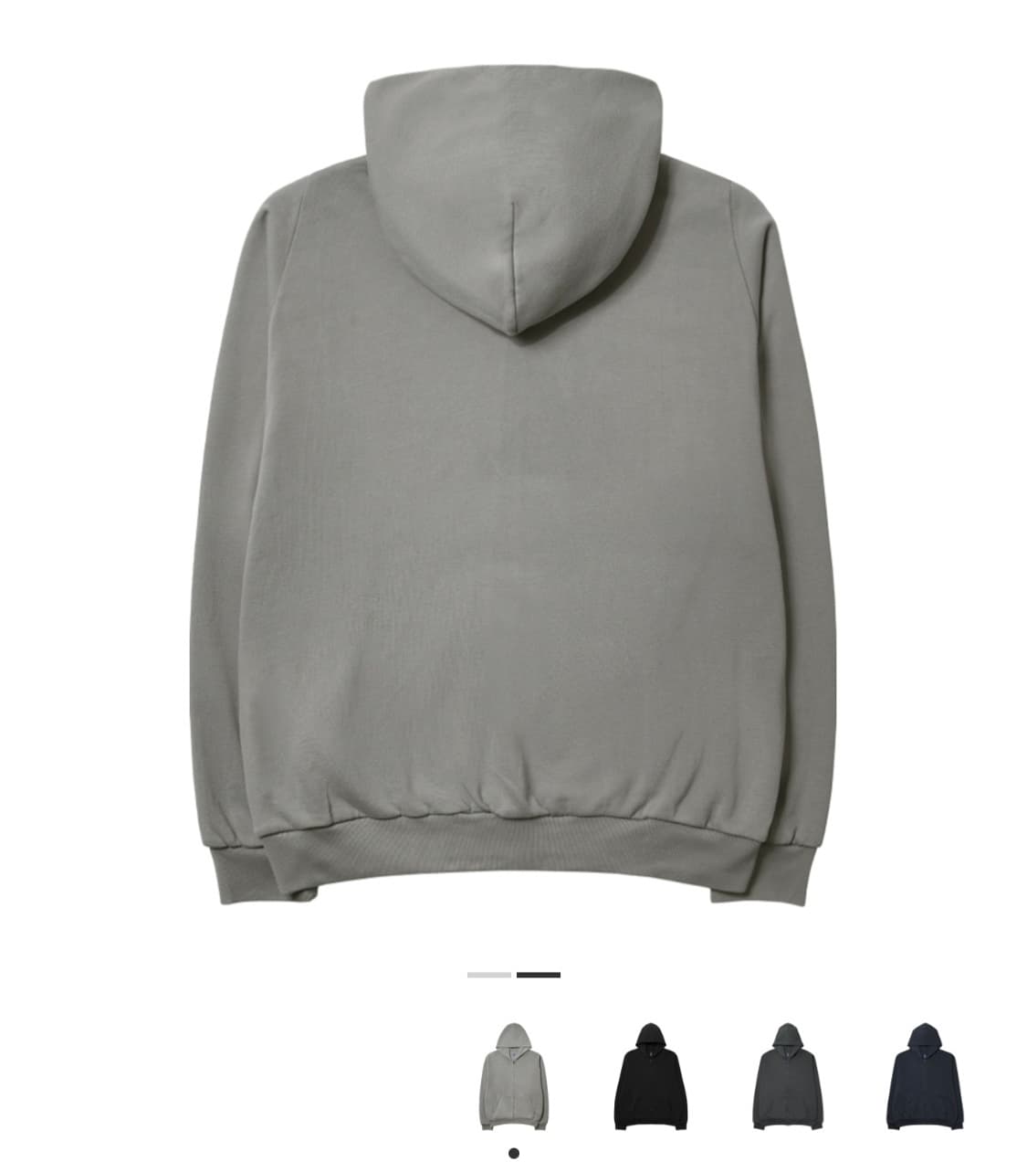 이지 갭 라이트 그레이 후드 집업 상품이미지2