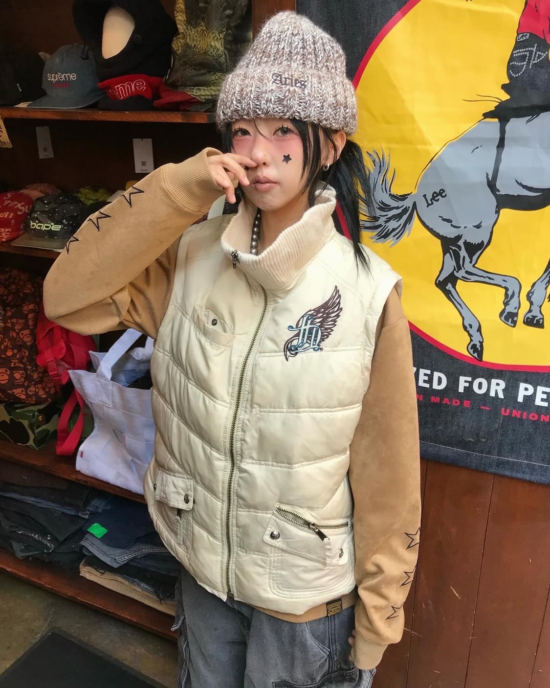 Harley-Davidson Embroidery Padded Vest 상품이미지1