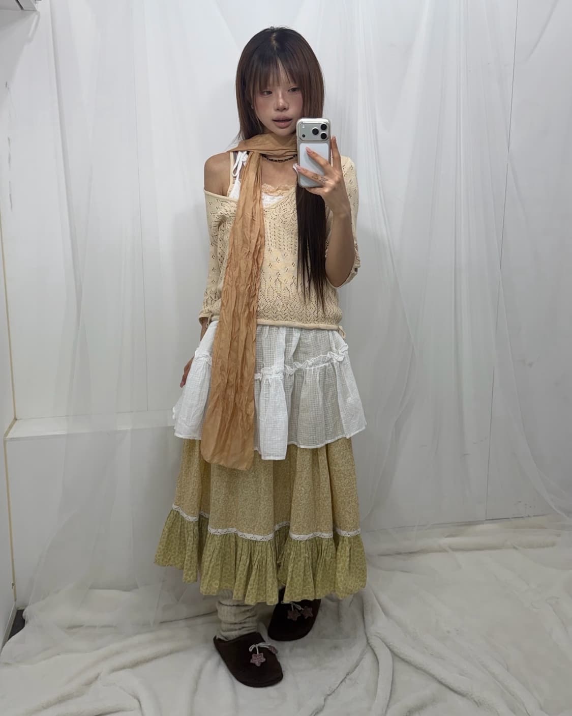 𖤐허니 베이지 모리걸set𖤐  상품이미지2