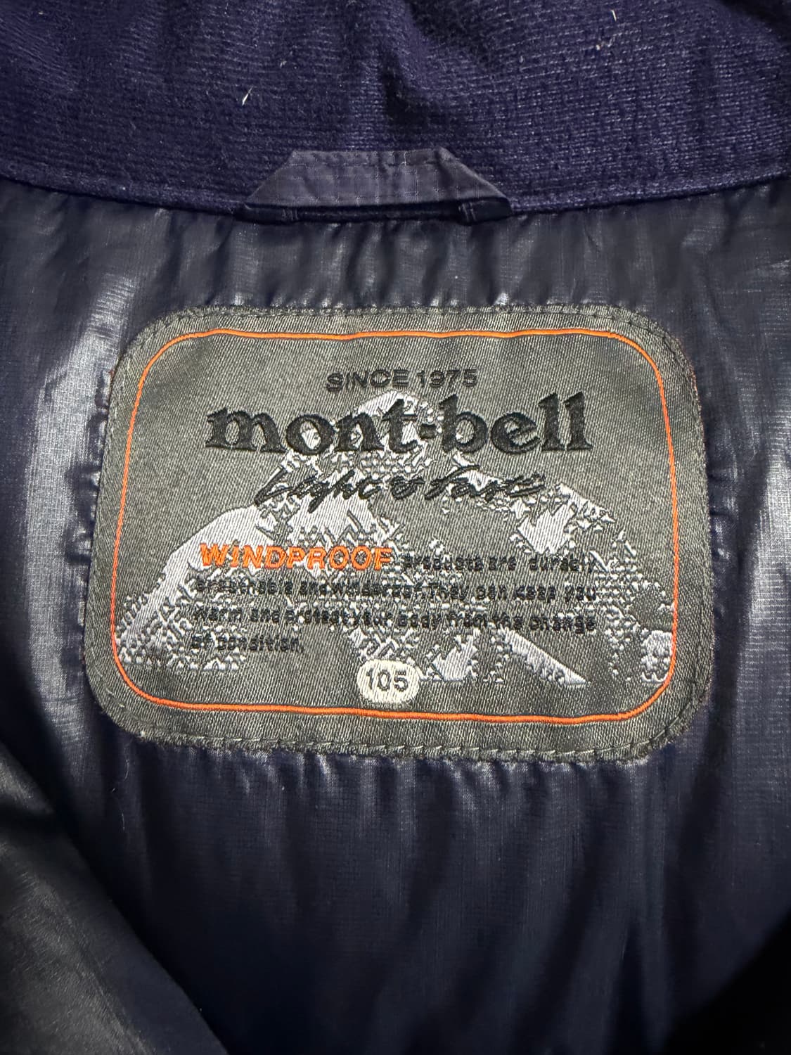 몽벨 윈드프루프 후드 다운 자켓 상품이미지3