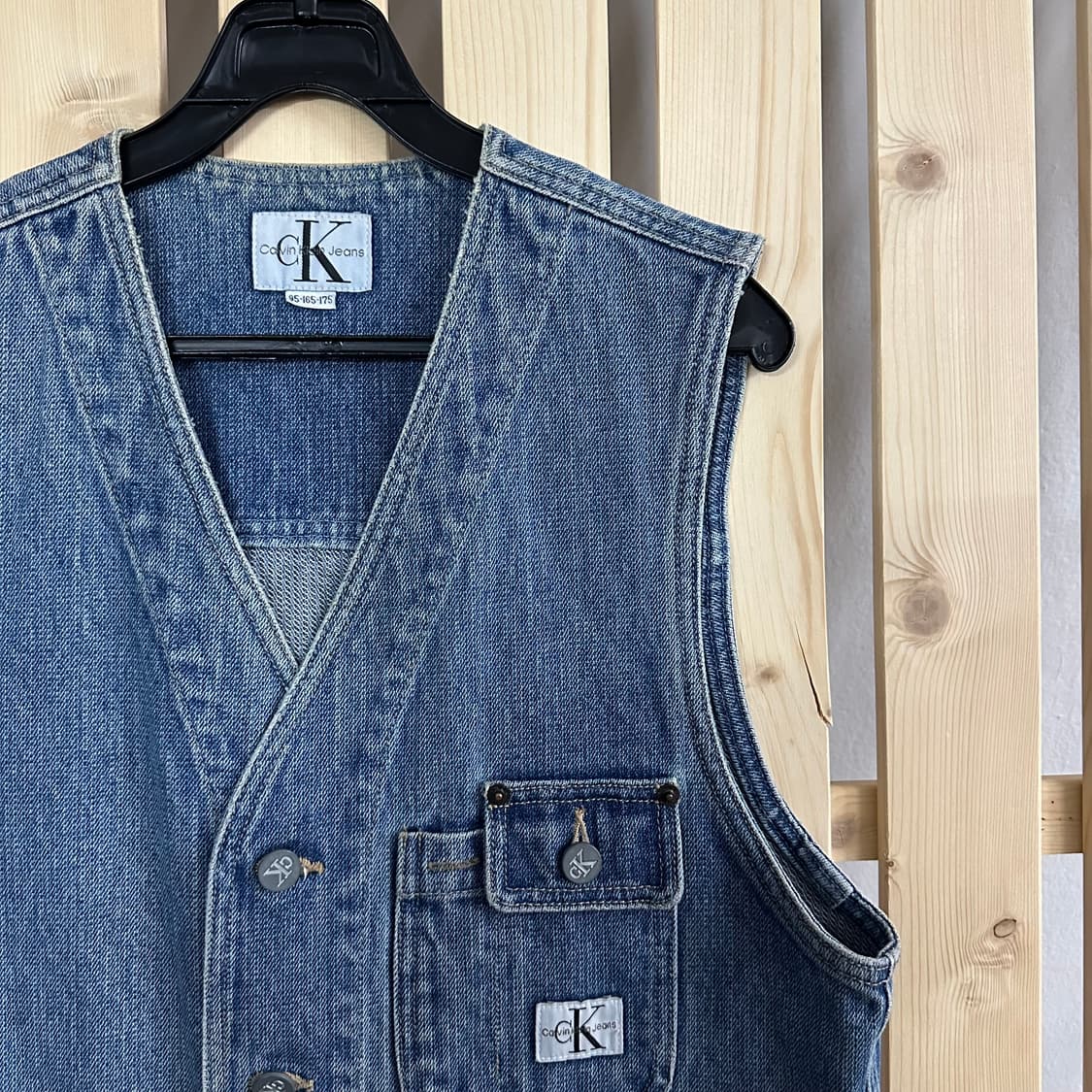 (M) 캘빈클라인 CK 90s 데님 베스트 자켓 상품이미지4