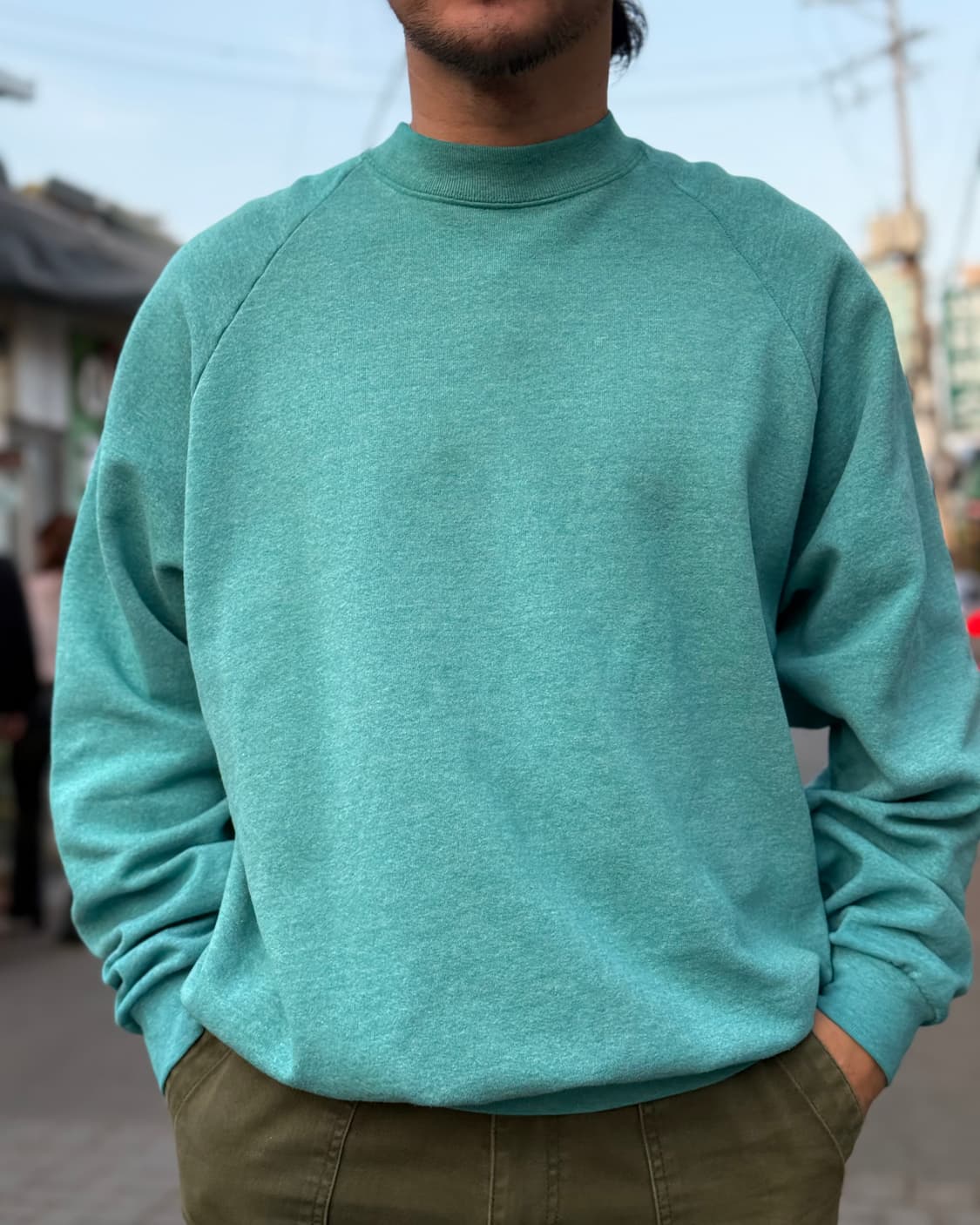 80-90‘s 프룻오브더룸 패디드 스웻셔츠 XXXL 상품이미지8