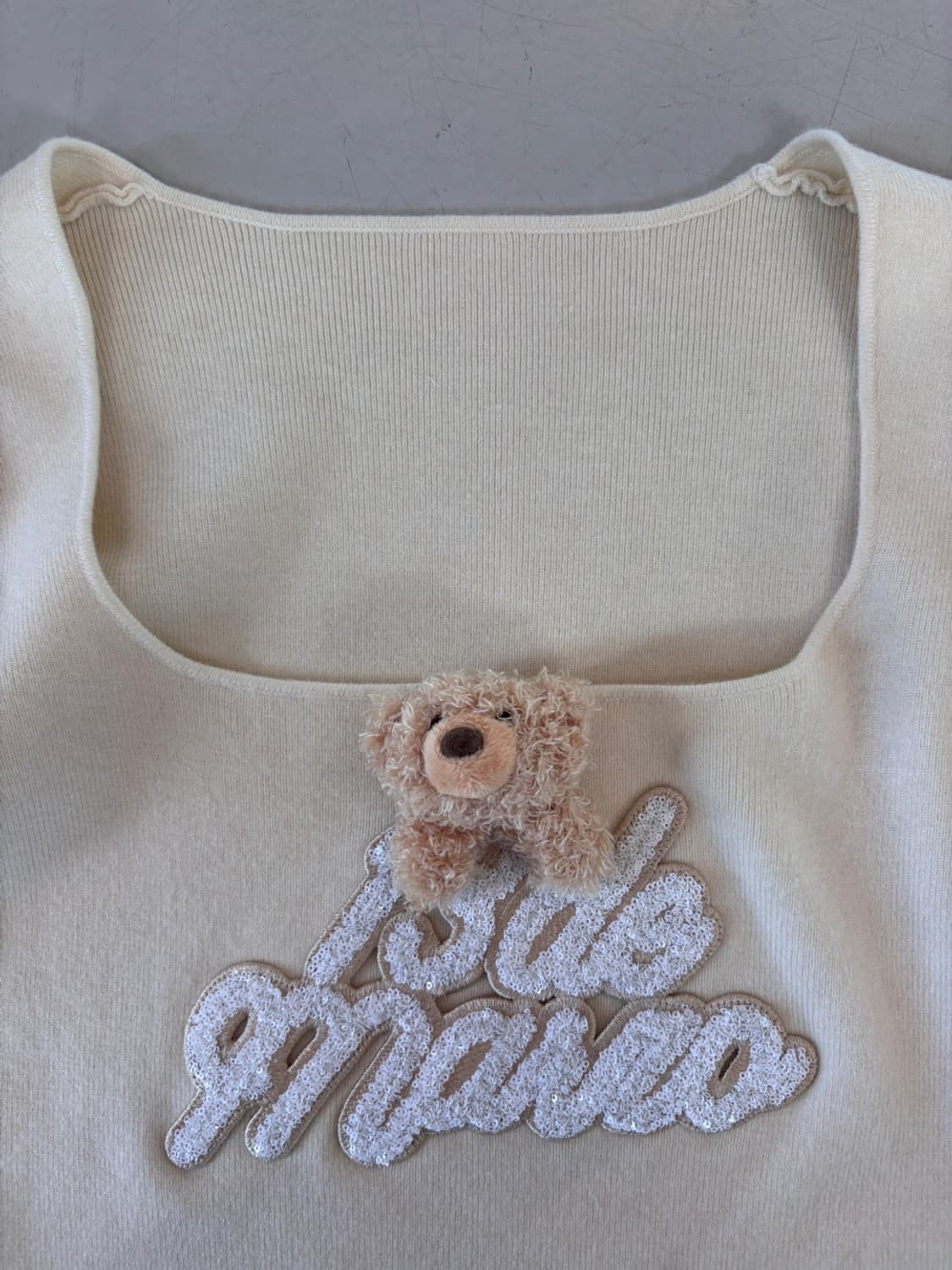 (New)13de marzo Crop Knit 상품이미지4