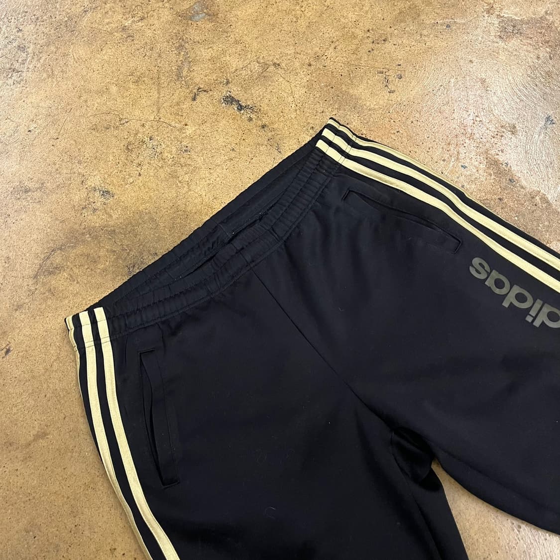[정품/100] 아디다스 삼선 트레이닝 바지 블랙 골검 b16 상품이미지1