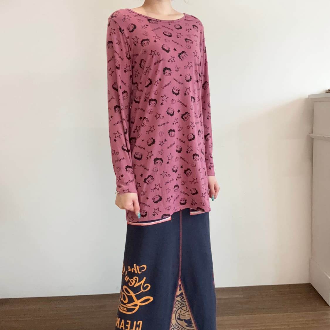 Betty Boop Pink Long-Sleeve 상품이미지2