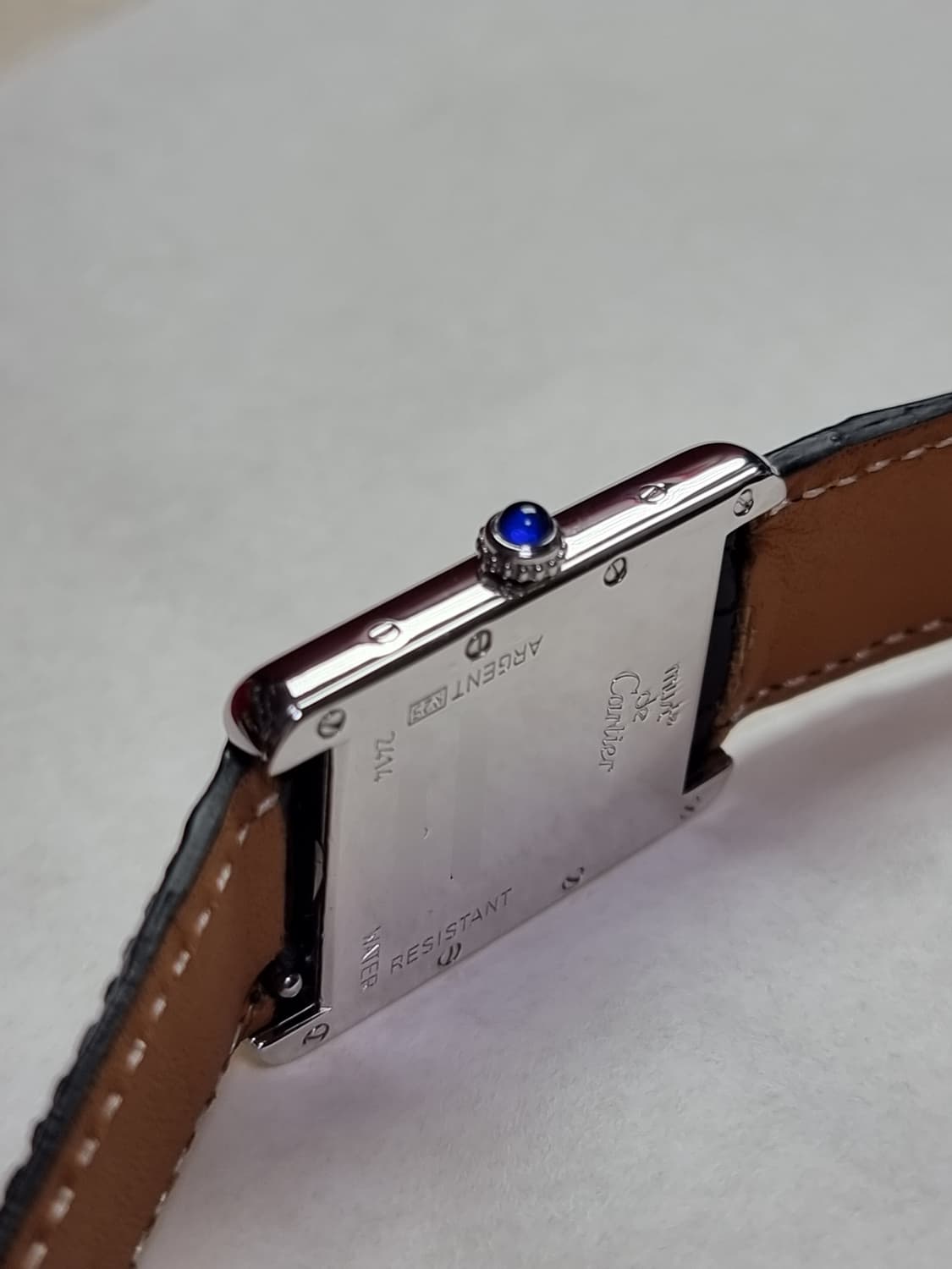 까르띠에 빈티지 탱크머스트 XL 짝수로만 다이얼 디버클 시계 99년 상품이미지4