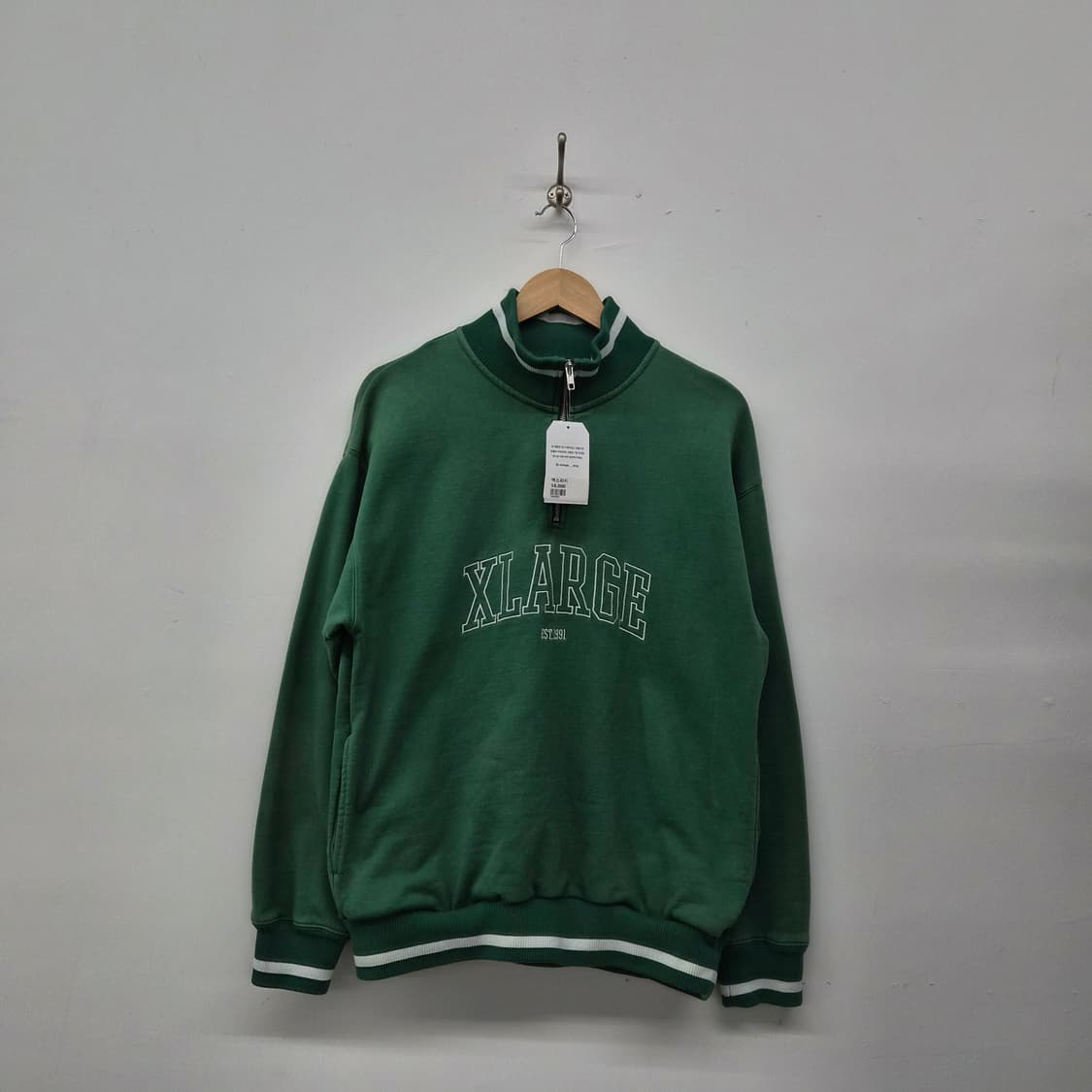 엑스라지 그린 하프집업 맨투맨 남성 M 상품이미지1