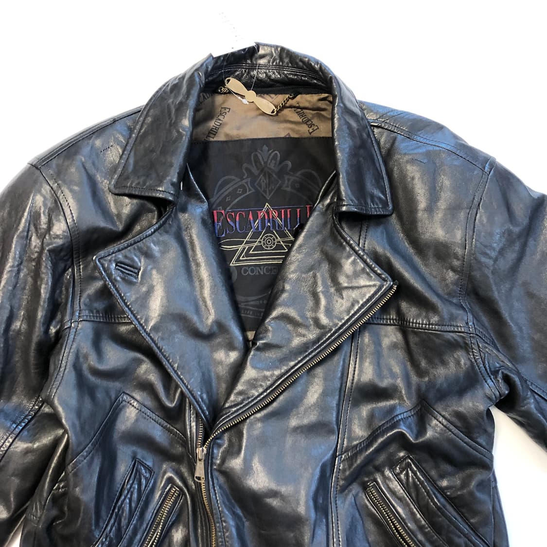 Escadrille 레더 봄버자켓  상품이미지5