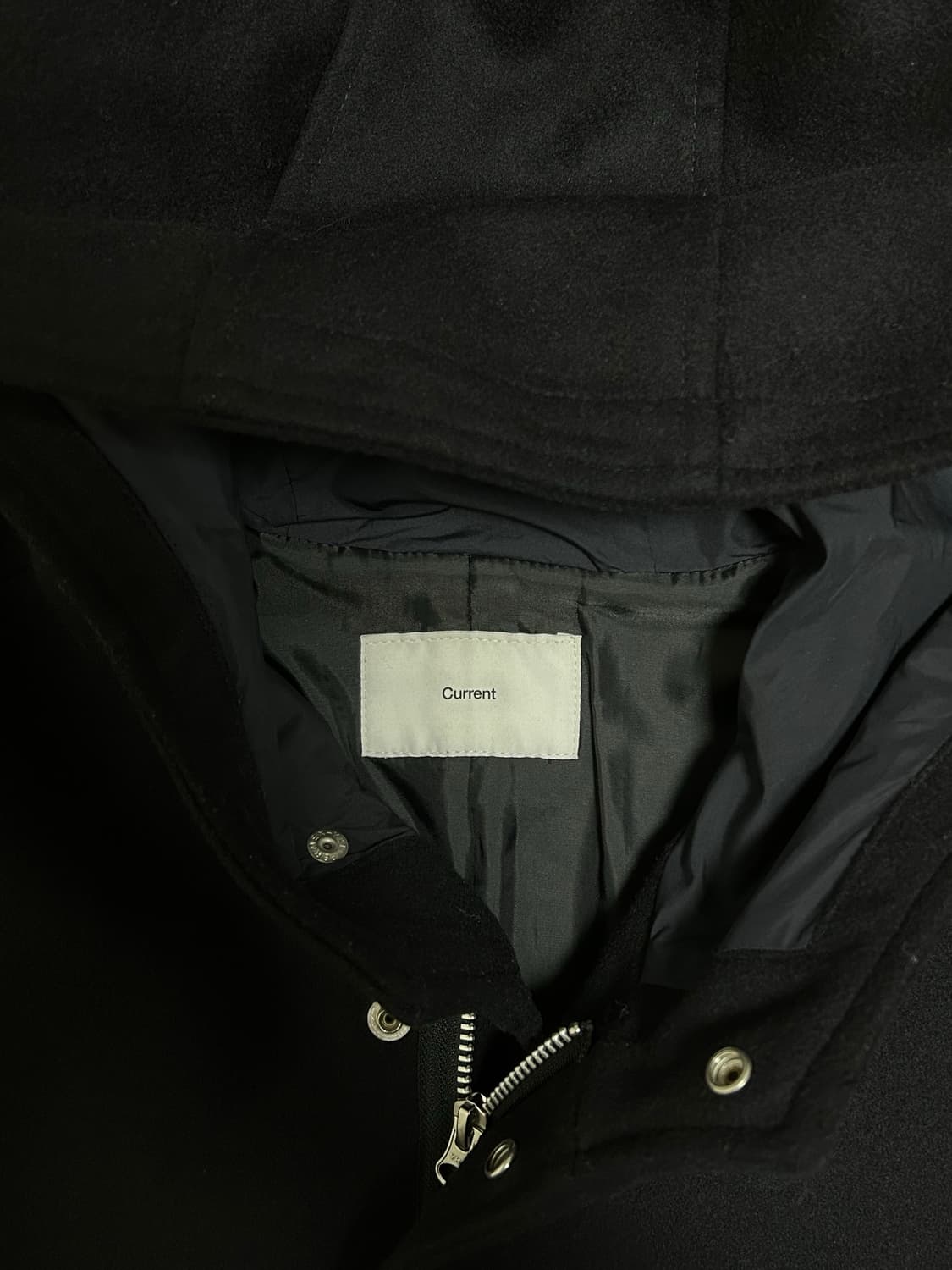 current 커렌트 캐시미어 후드 코트 네이비 L 상품이미지2
