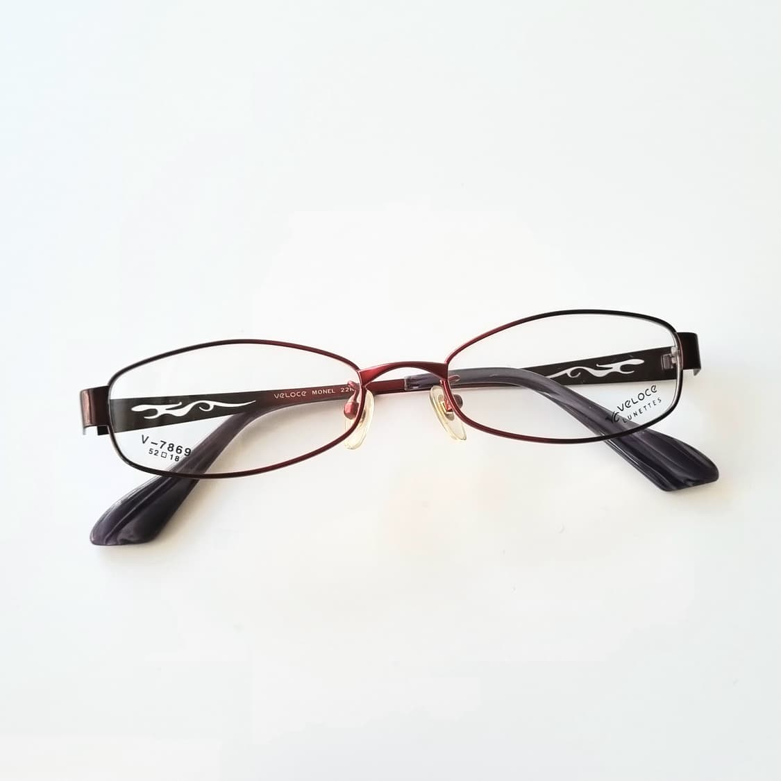 데드스탁  VELOCE 블랙 포인트  레드 안경테 상품이미지1
