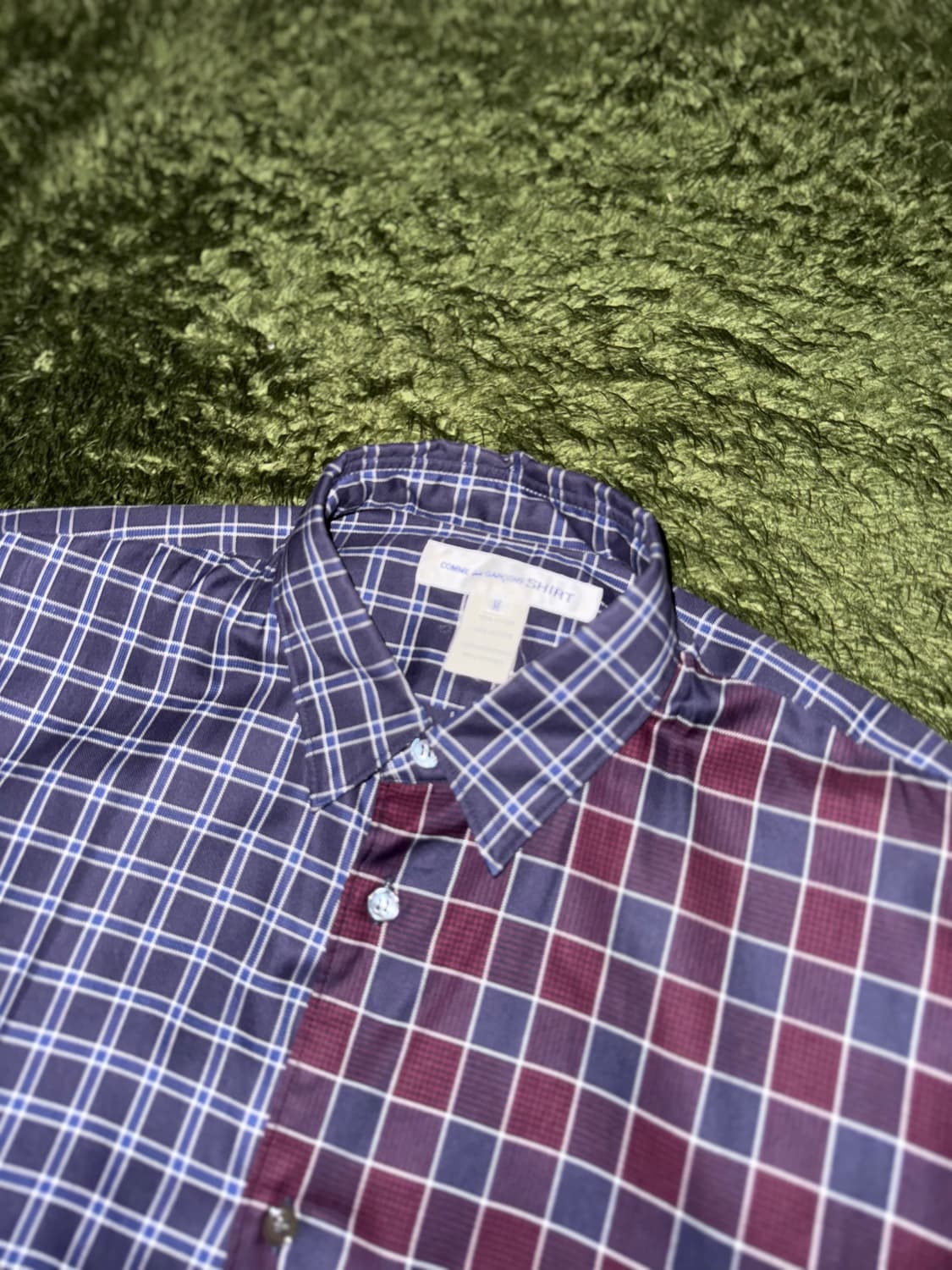 [M] 꼼데가르송 셔츠 Made in France 패치워크 셔츠 상품이미지3