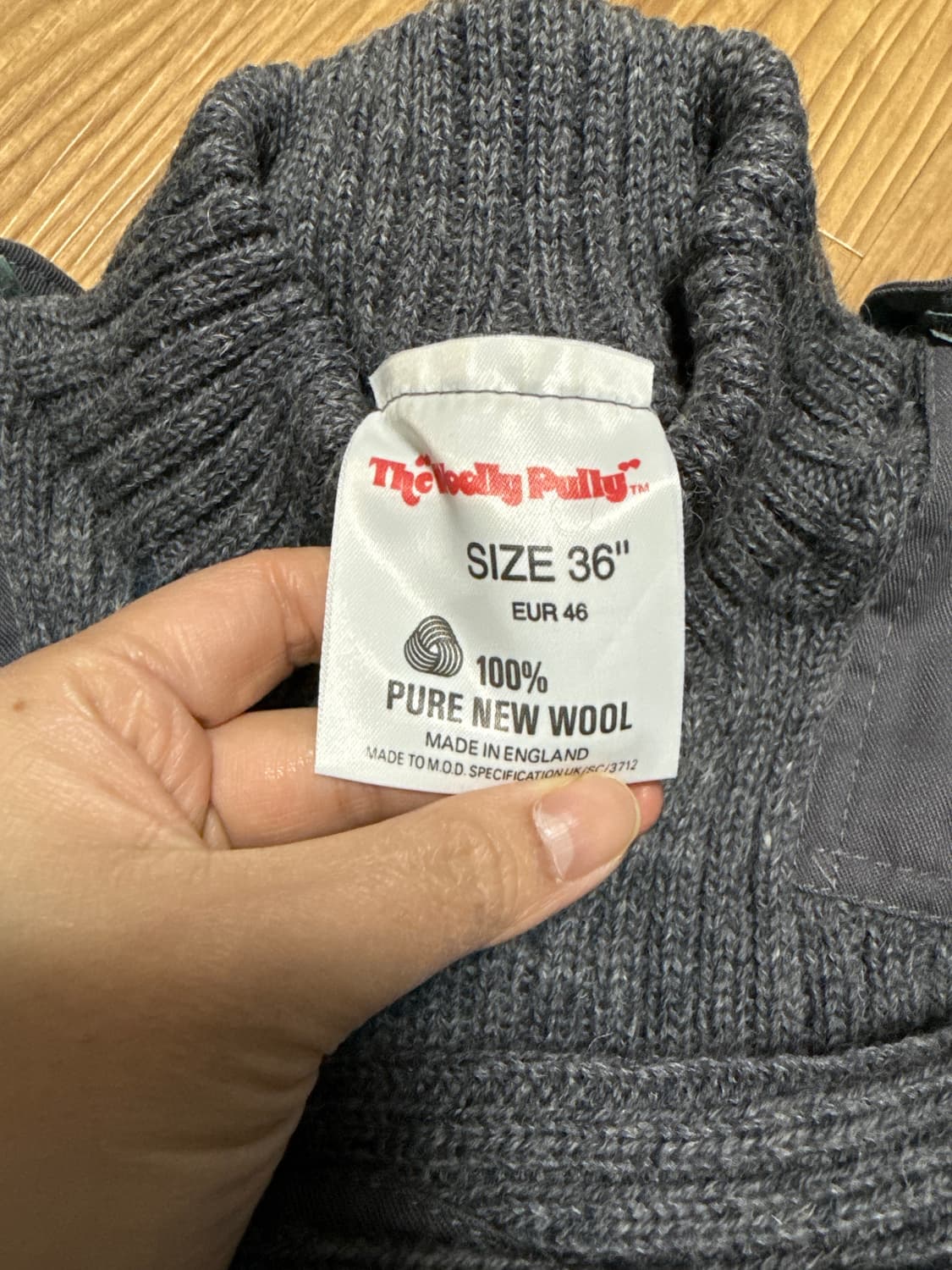 the woolly pully 잉글랜드 빈티지 코만도 니트 상품이미지2