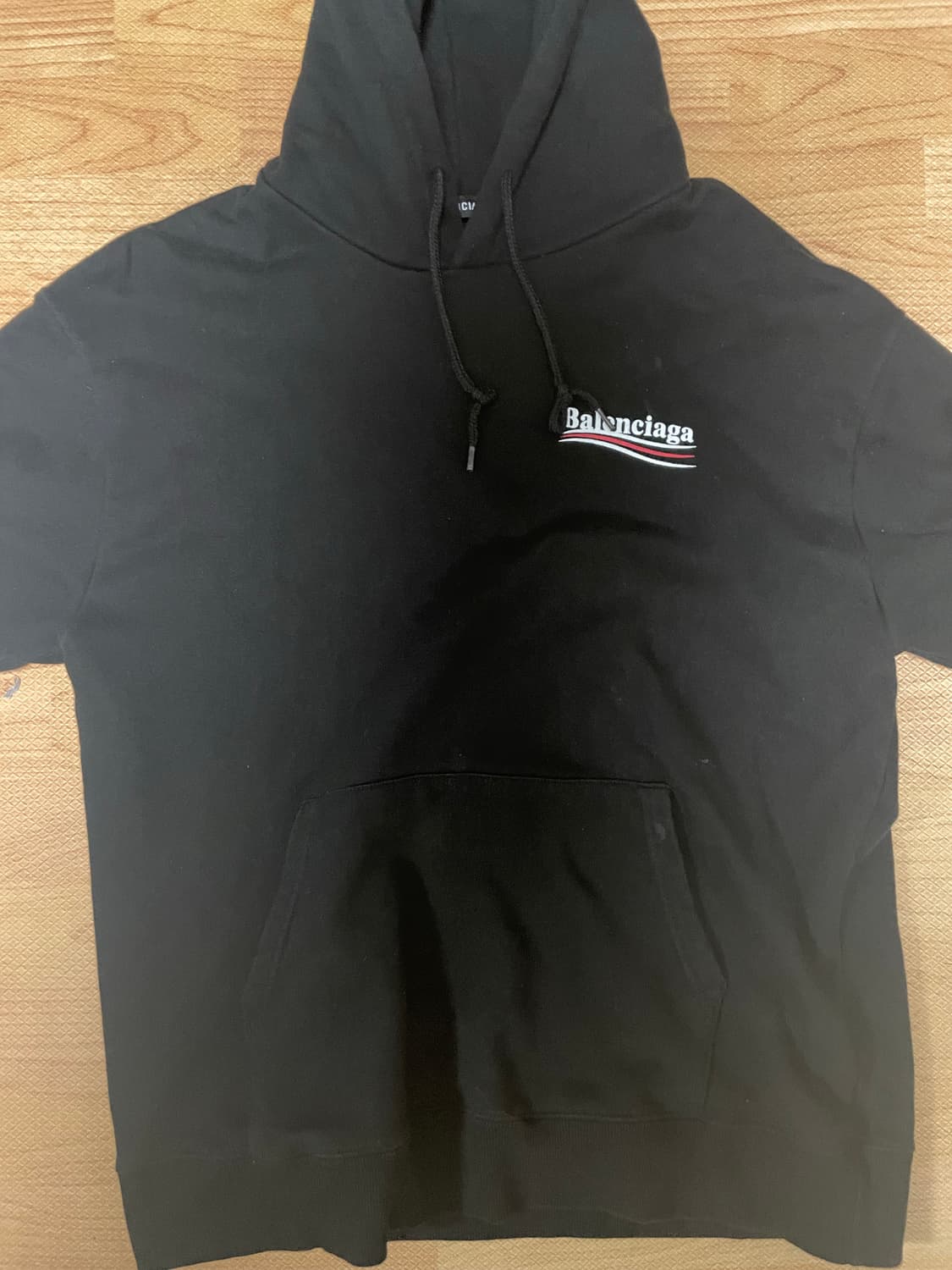 발렌시아가 웨이브 로고 후드티 상품이미지2