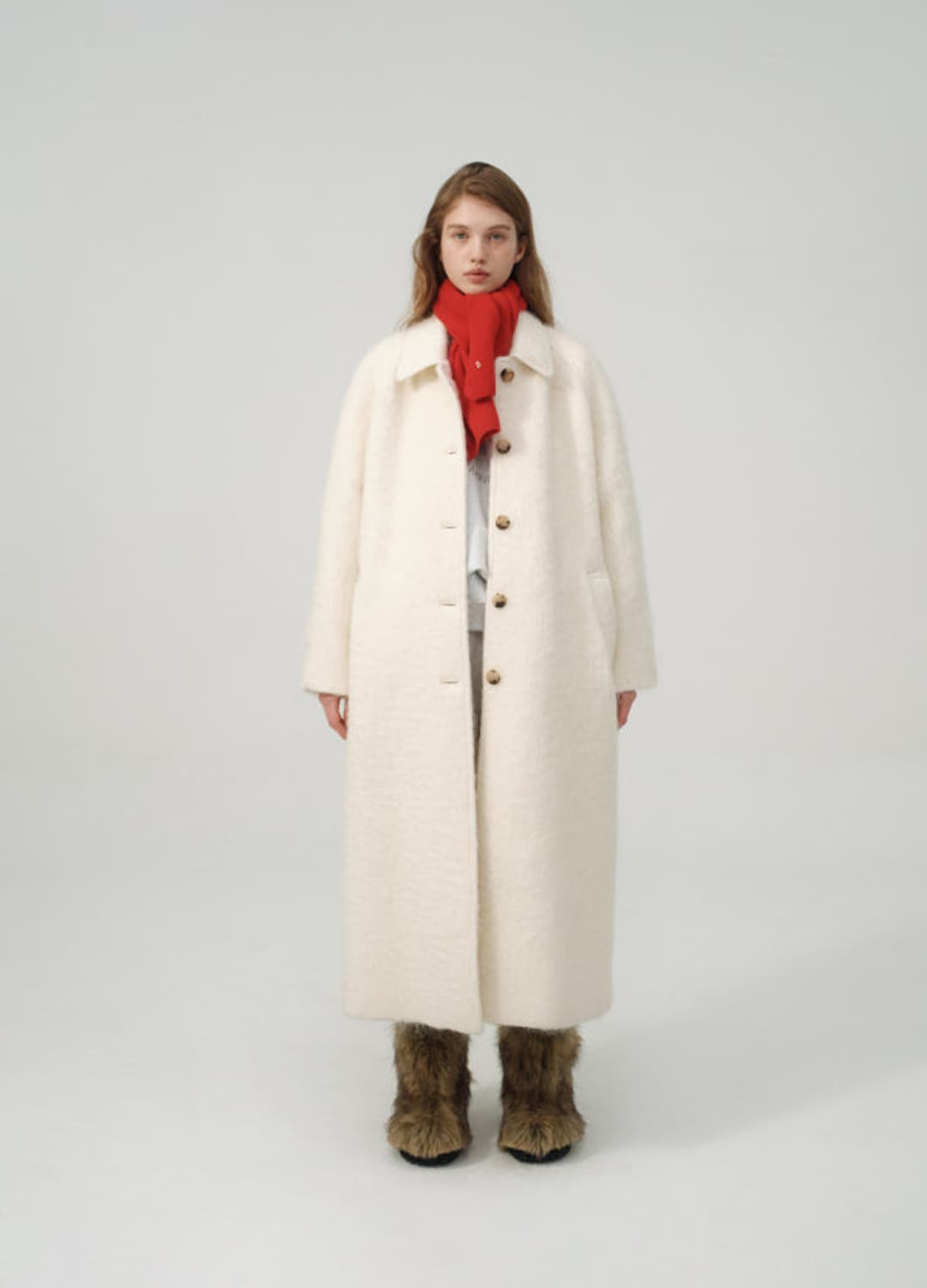 더바넷 스노우 발마칸 코트 Snow White Belted Balmaca 상품이미지1