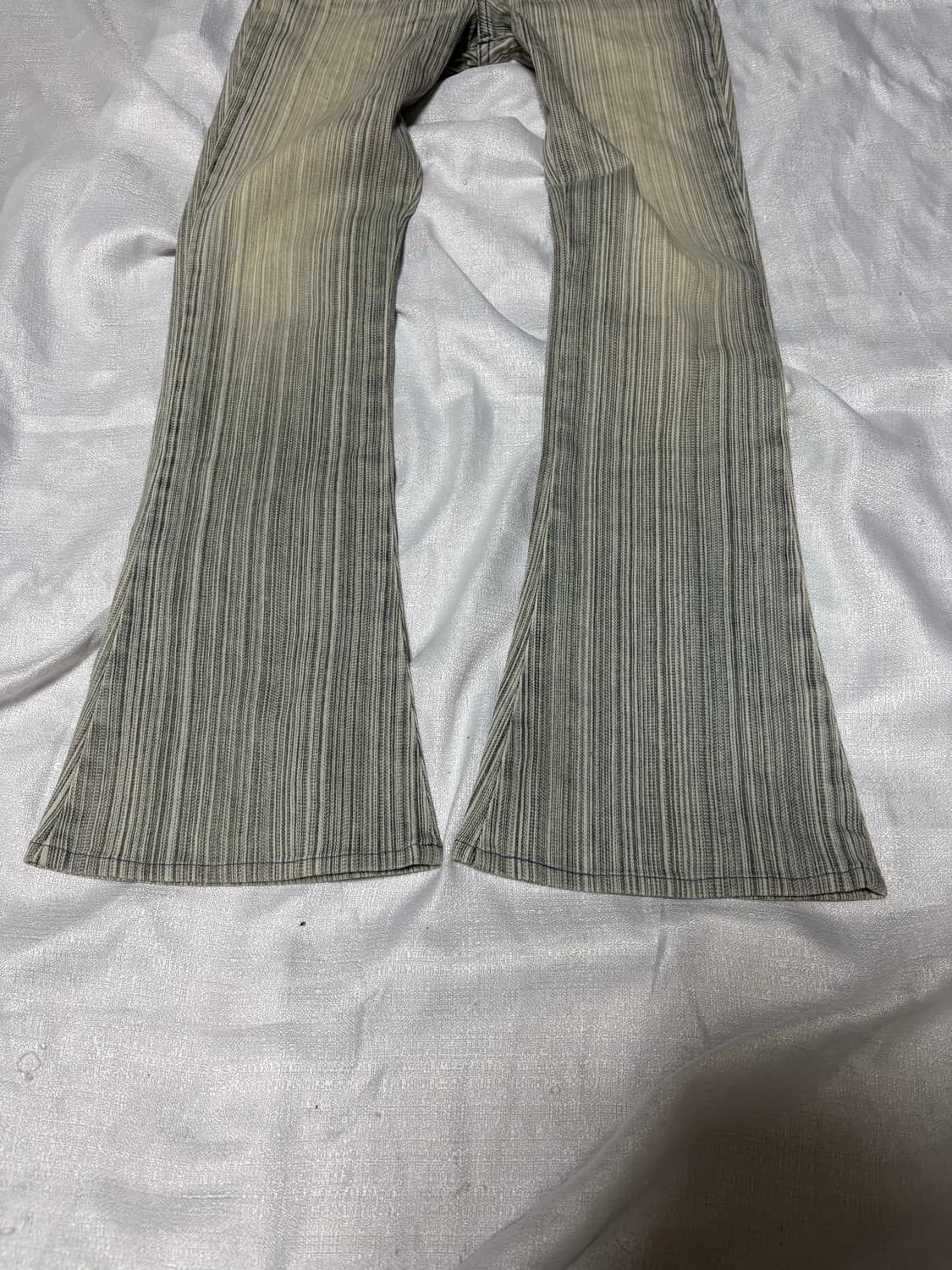 “Unknown” Y2K Stripe Design Boots-cut Pa 상품이미지4