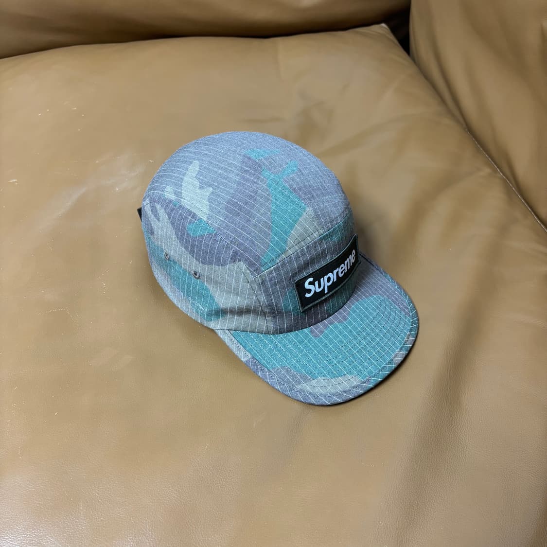 슈프림 캠프캡 모자 박스로고 24SS 립스탑 리플렉티브 우드랜드 카모 상품이미지3