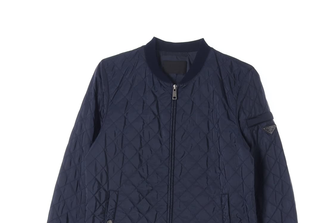 (정품)프라다 로고 네이비 퀼팅 패딩 블루종 재킷
 상품이미지2