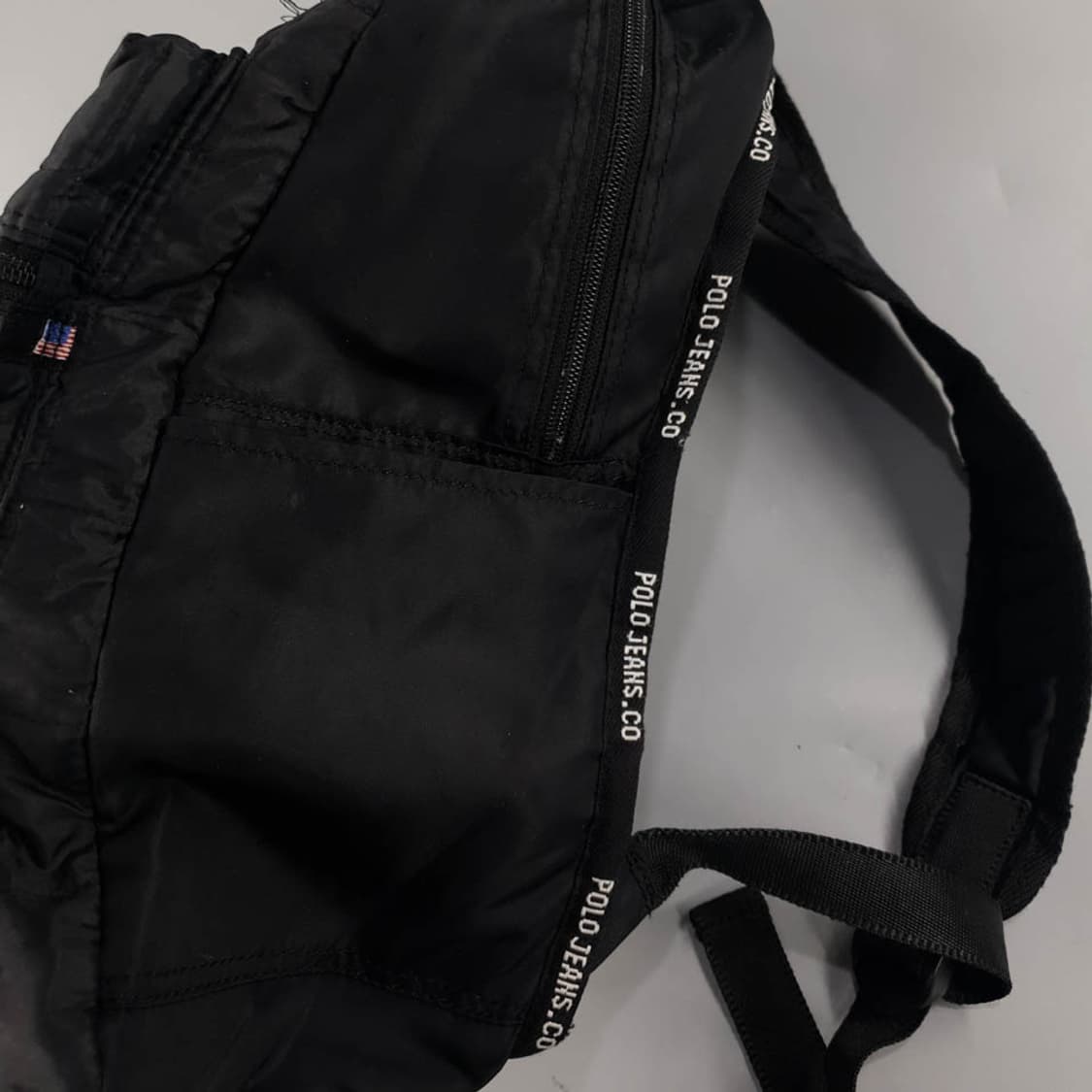 폴로랄프로렌 폴로진스 블랙 윈도우 퀼팅 백팩 가방 상품이미지8