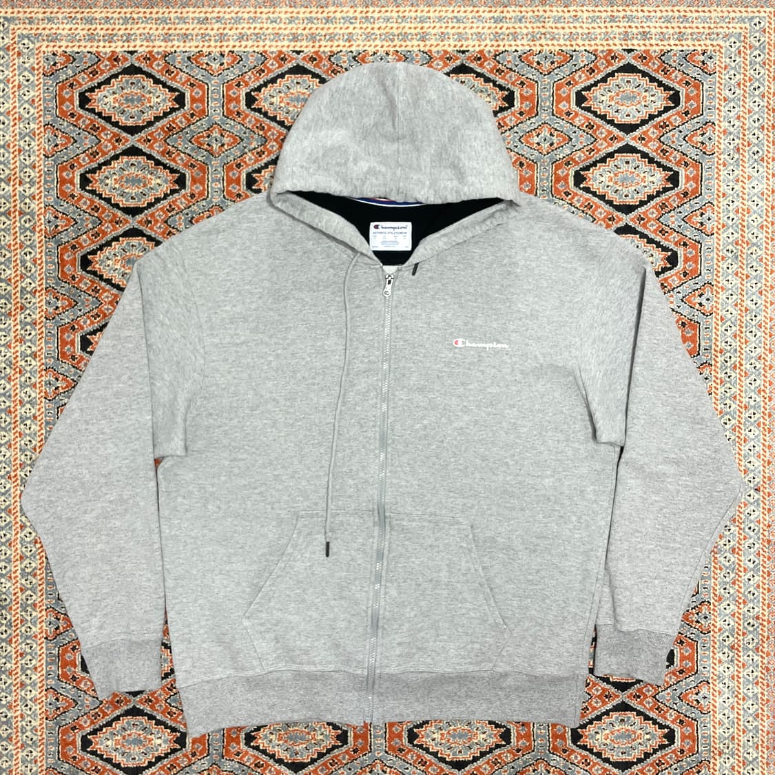 챔피온 그레이 기모 후드집업 남성XXL 상품이미지1