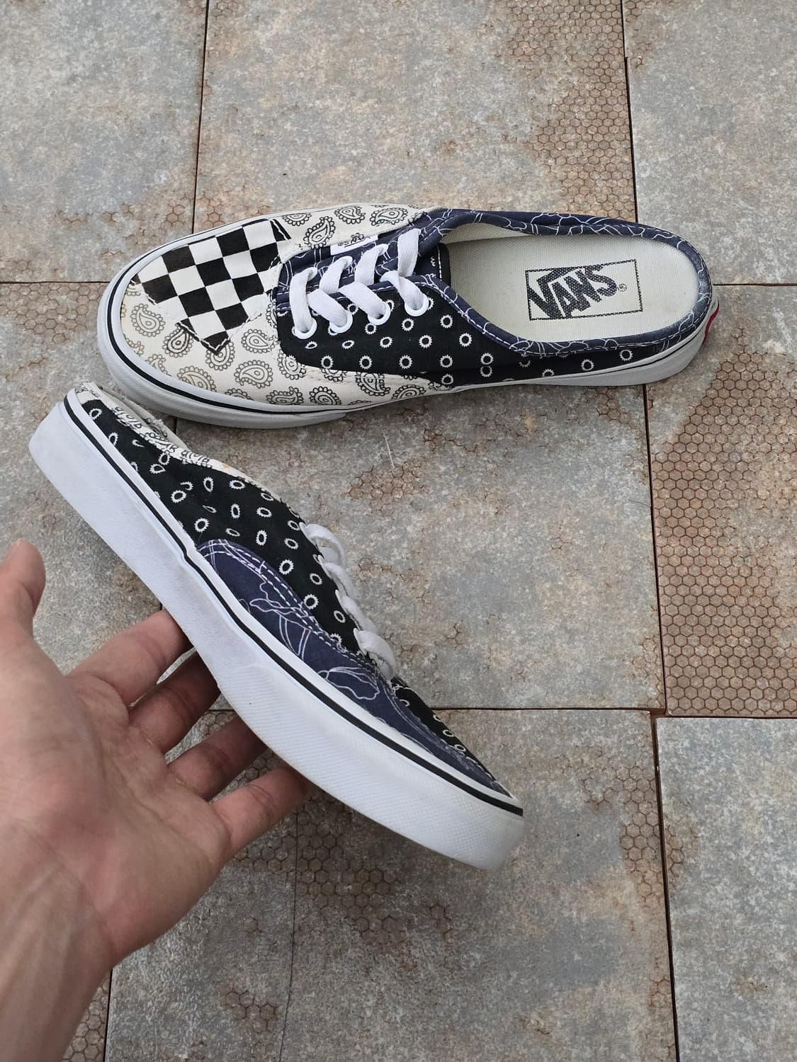 (240)반스 어센틱 뮬 패턴 믹스 상품이미지4