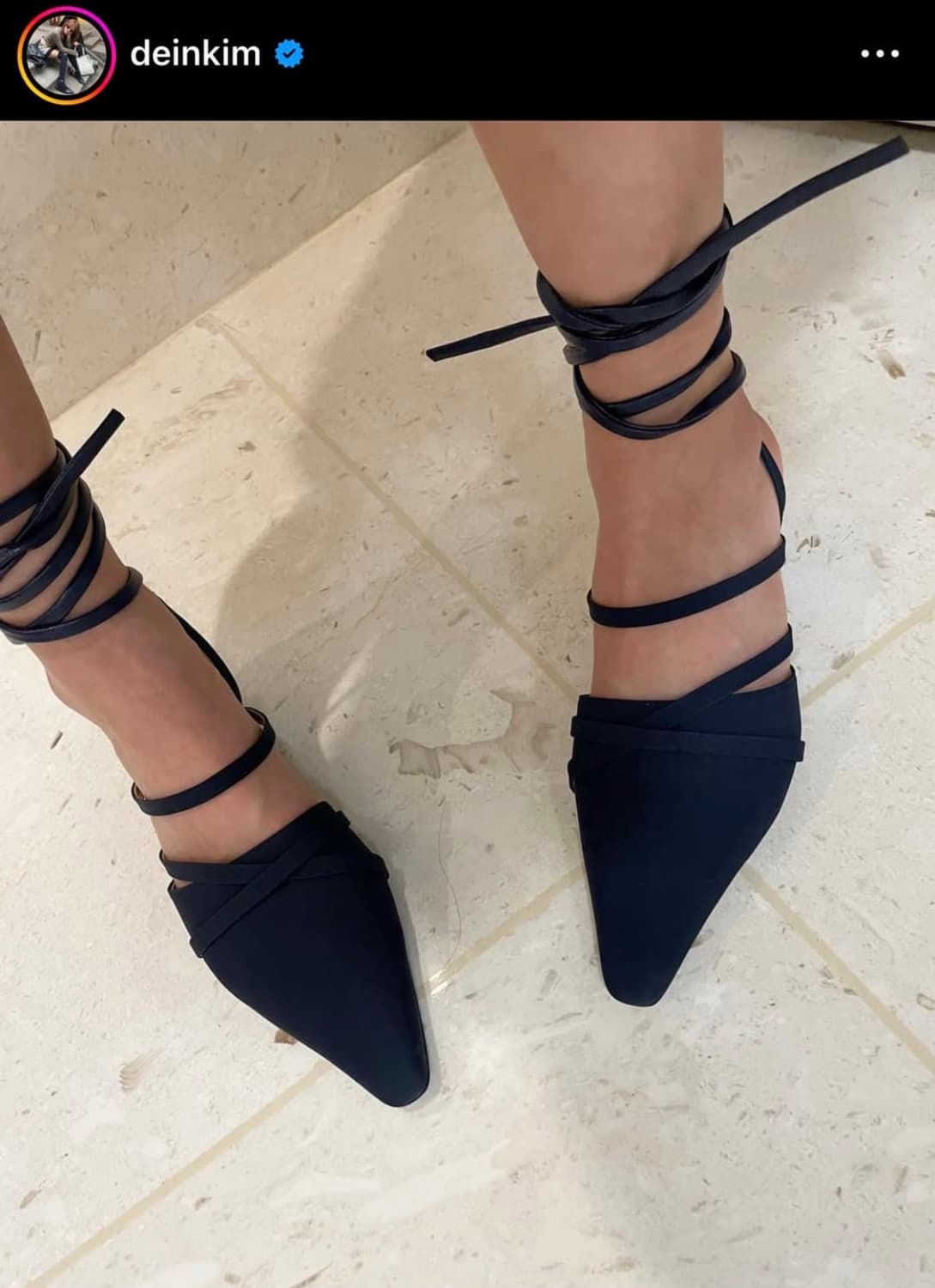 마뗑킴 스틸레토 스트랩 힐-블랙250 상품이미지1