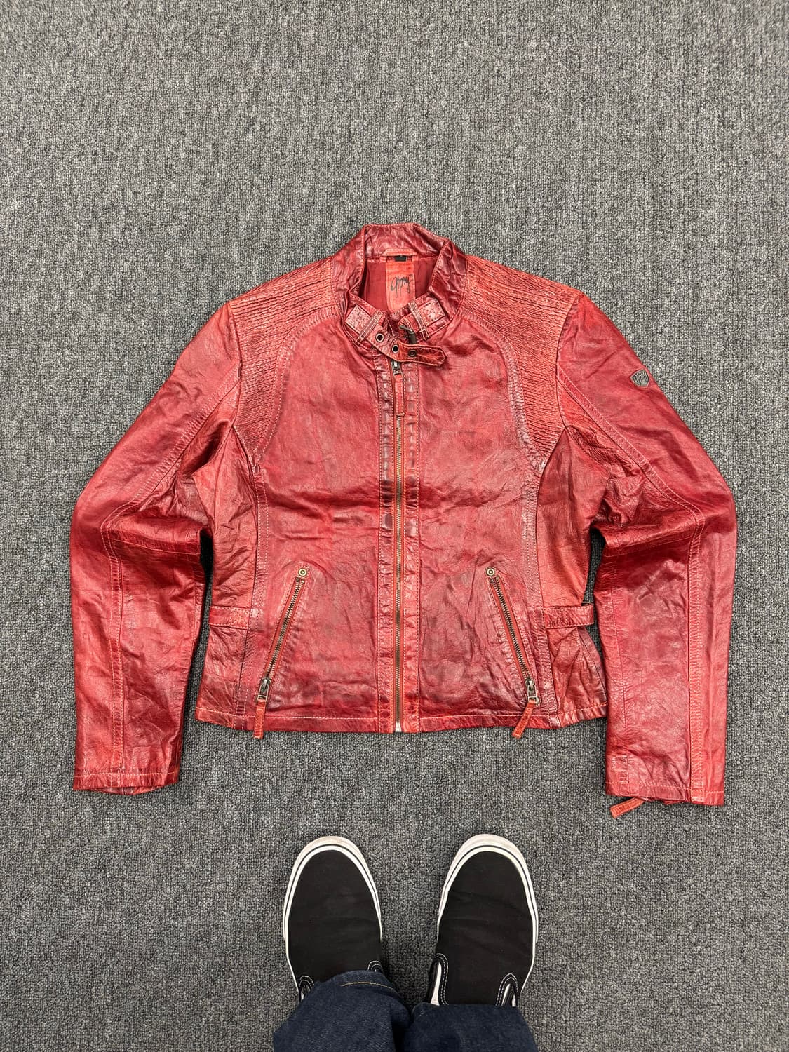 Gipsy 빈티지 여성 라이더 가죽자켓 상품이미지1