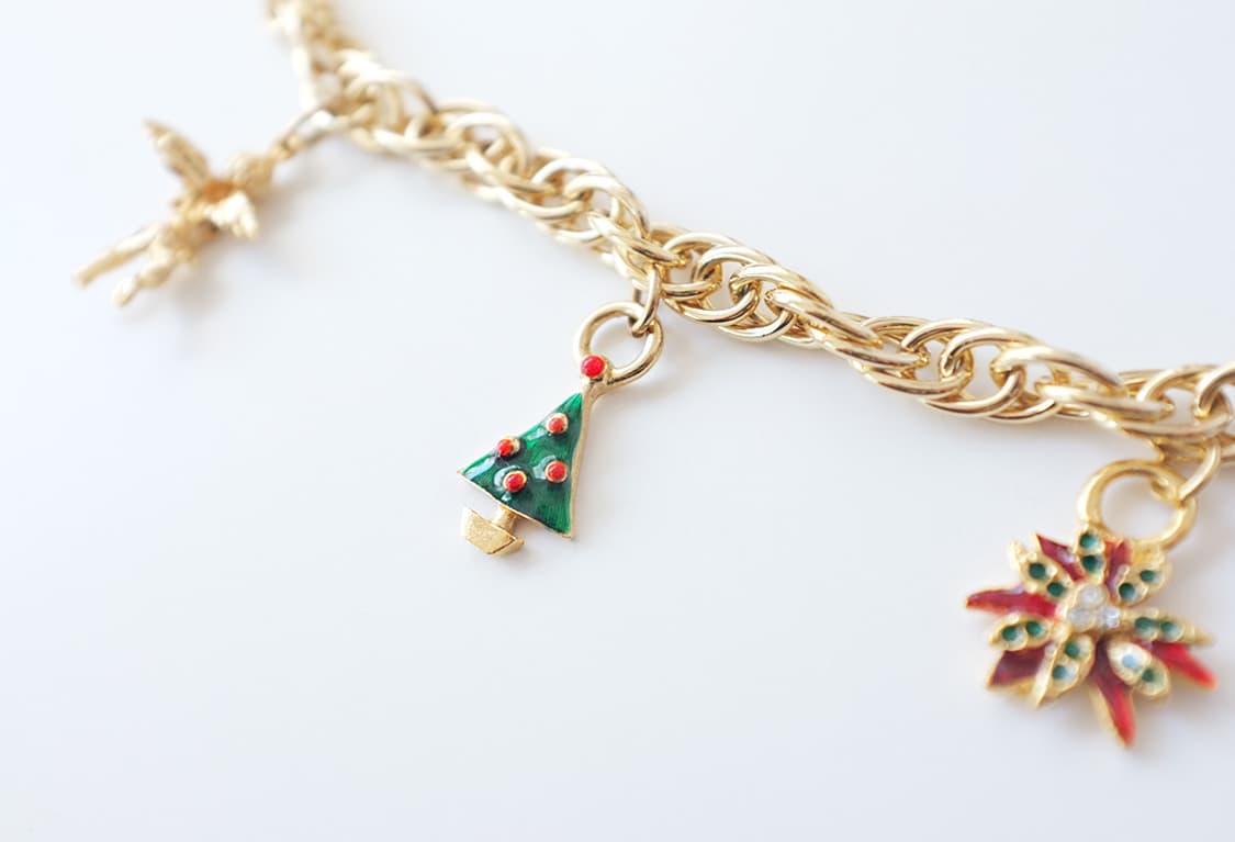 1980s 크리스마스 참 빈티지 팔찌 상품이미지7