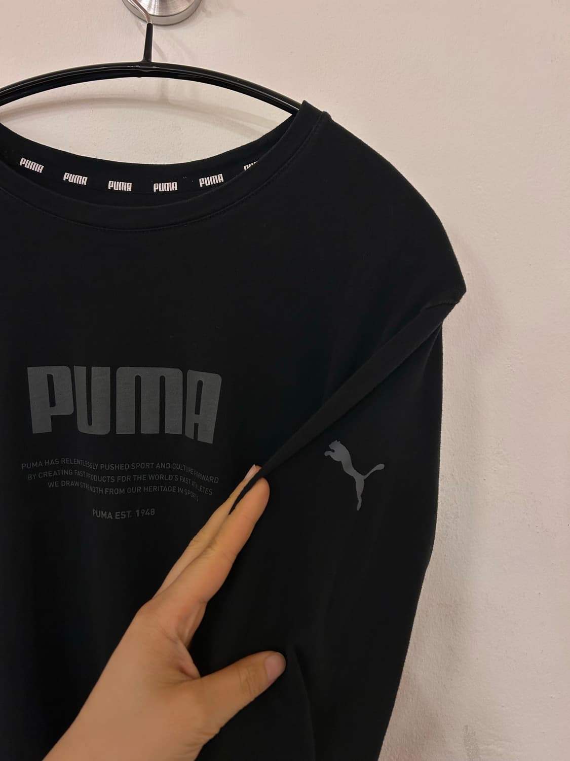 푸마 긴팔 티셔츠 M 상품이미지3