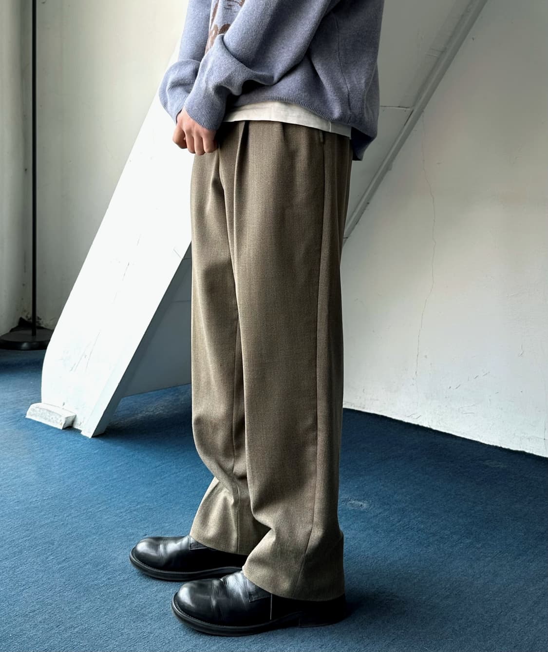 Light wool 2 pleats trouser 상품이미지3