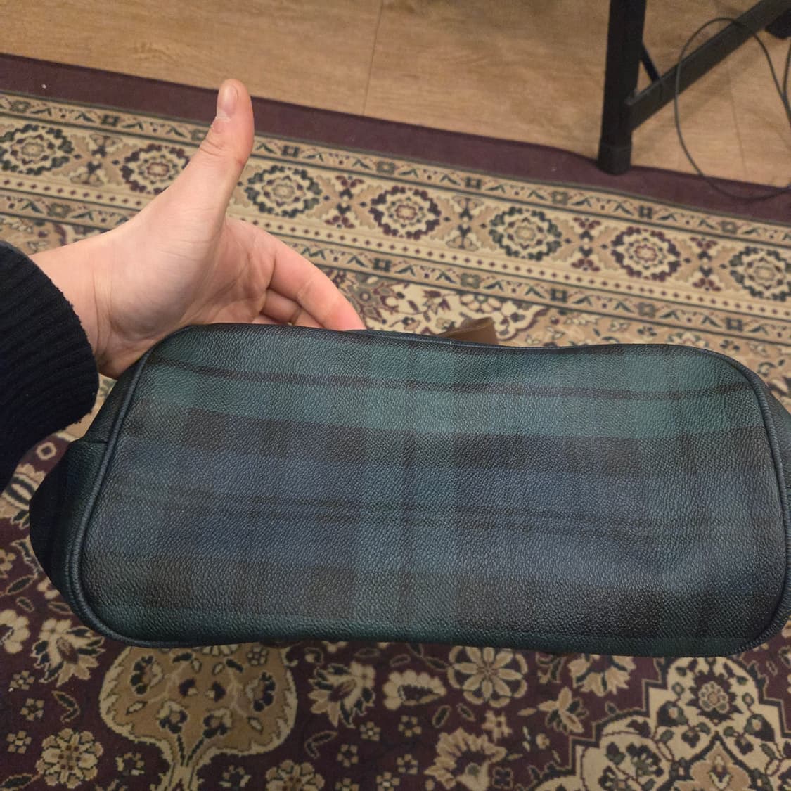 폴로 블랙와치 체크 백팩 럭색 상품이미지3