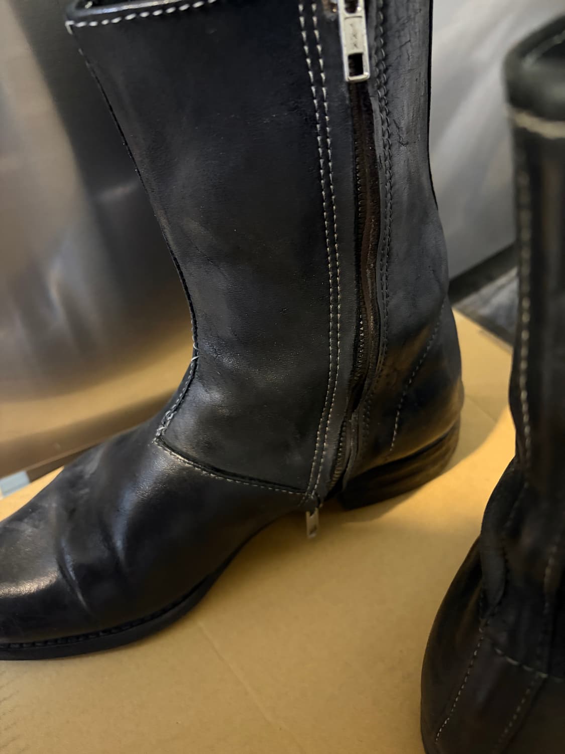 Carol christian poell 쿨라타 레더 사이드집 부츠 상품이미지2