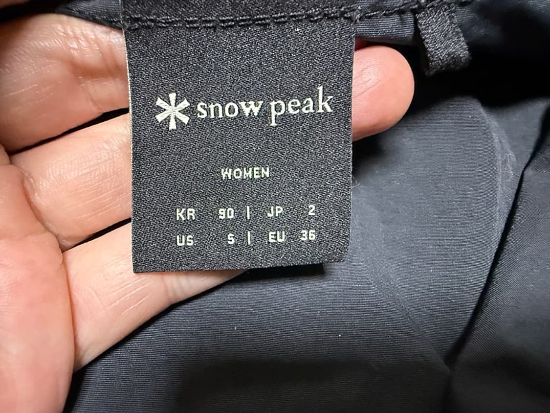 스노우피크 우먼스 캠플 아노락 캠핑룩 여성용 95호 66사이즈 상품이미지5