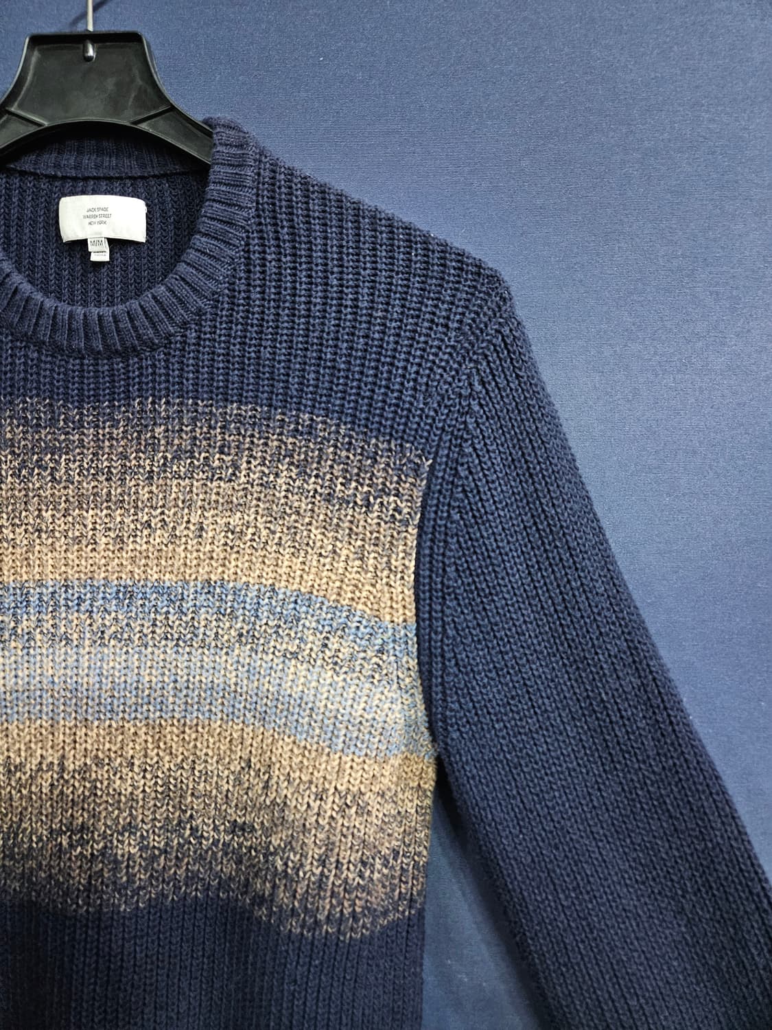 잭스페이드 네이비컬러 남성 95~100 니트 상품이미지4