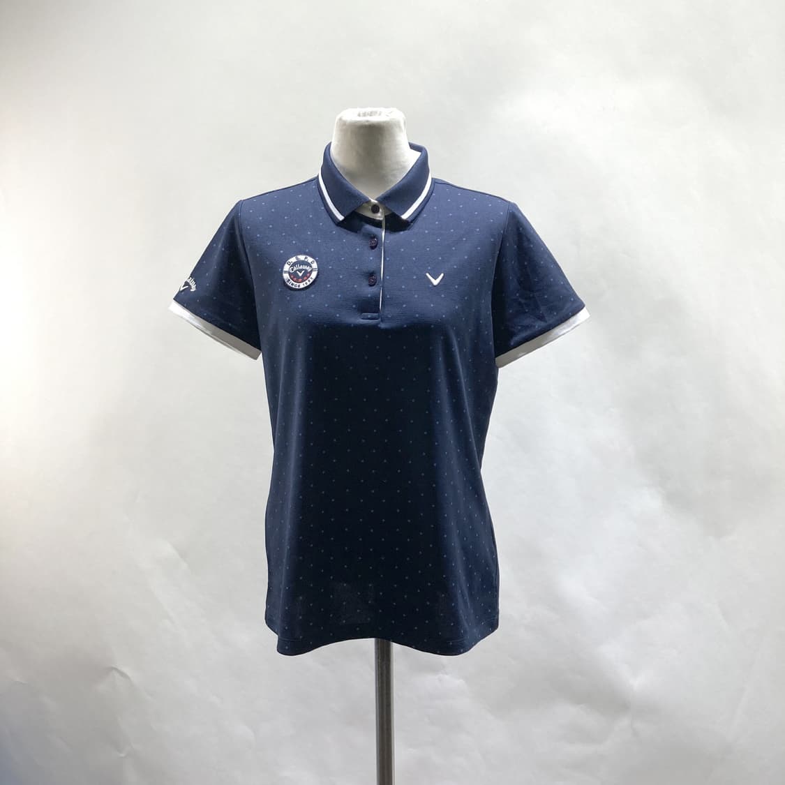 캘러웨이 여성골프카라반팔티셔츠 네이비 100  상품이미지1