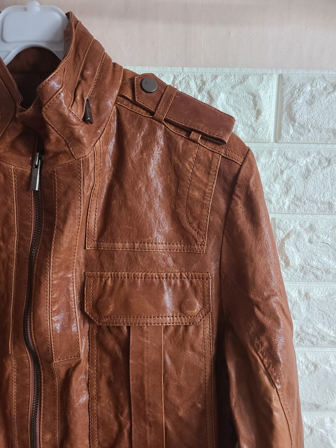 Mind Bridge 갈색 양가죽 자켓 95 상품이미지2