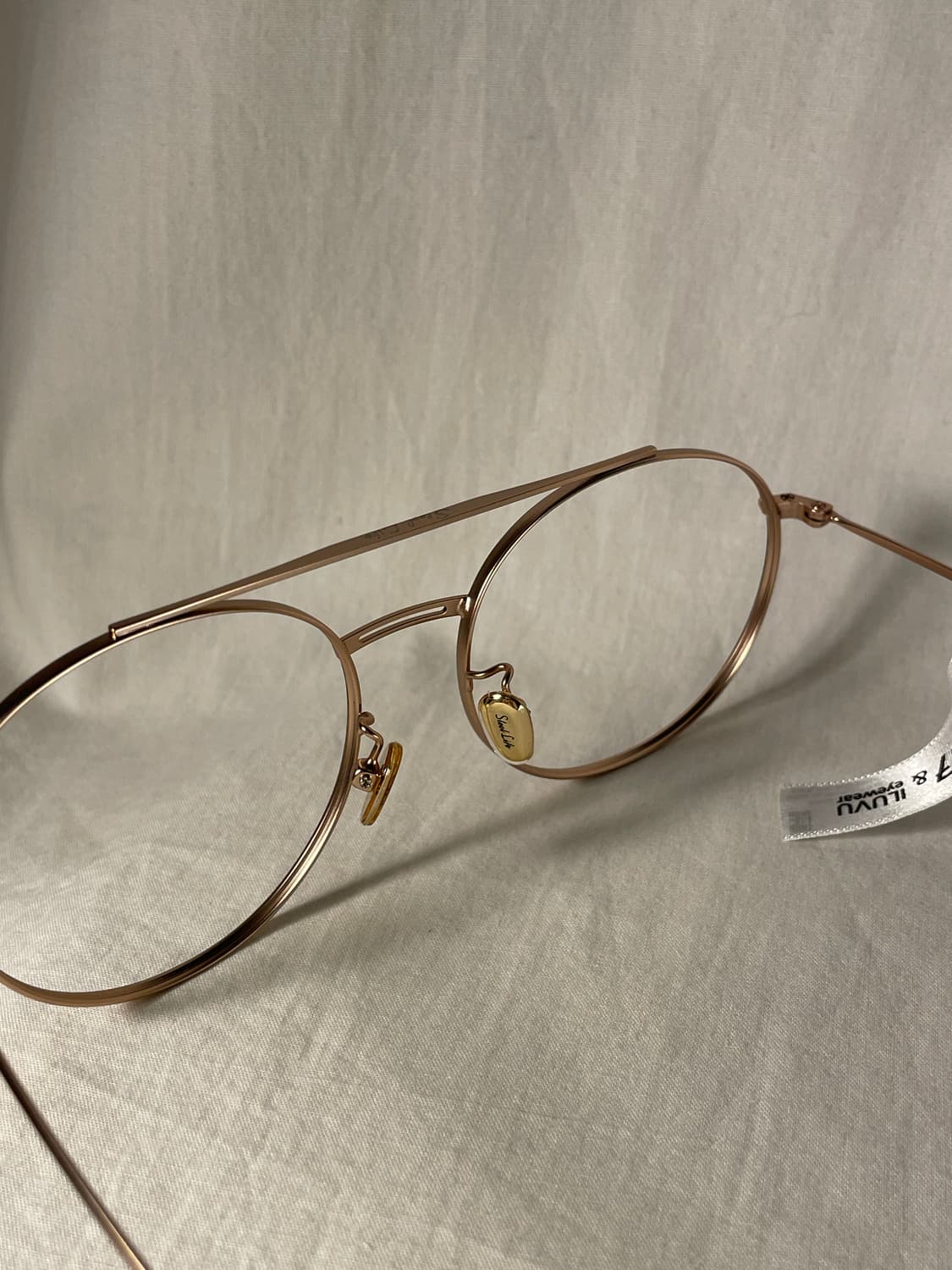 ILUVU eyewear 투브릿지 골드 네이비 빈티지안경 상품이미지4