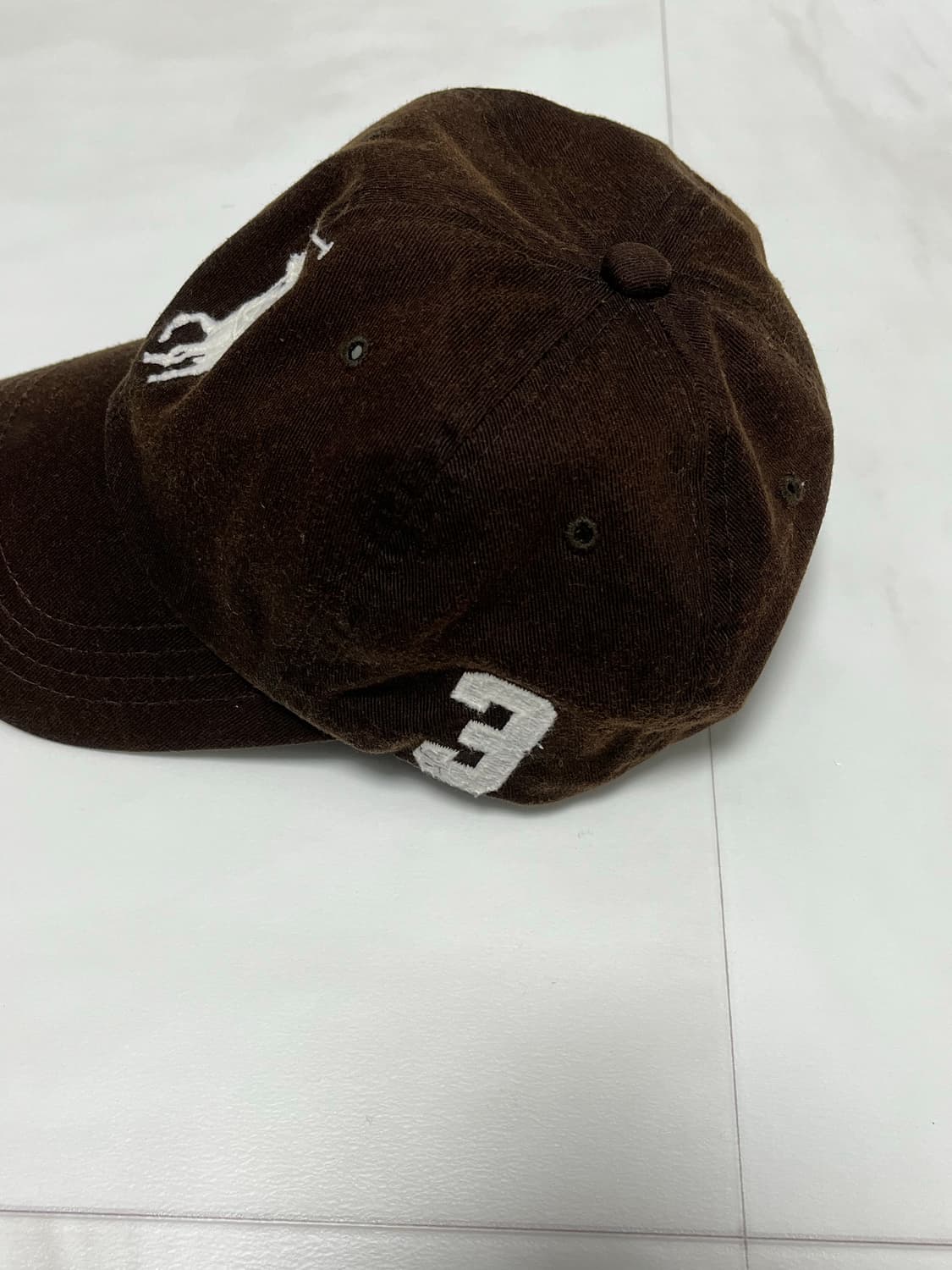 [두산정품/가죽스트랩] 폴로 랄프로렌 빅포니 갈색/브라운 볼캡 상품이미지2