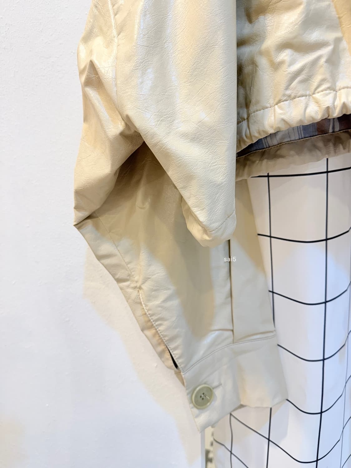 더일마 레더 크롭 자켓 상품이미지3