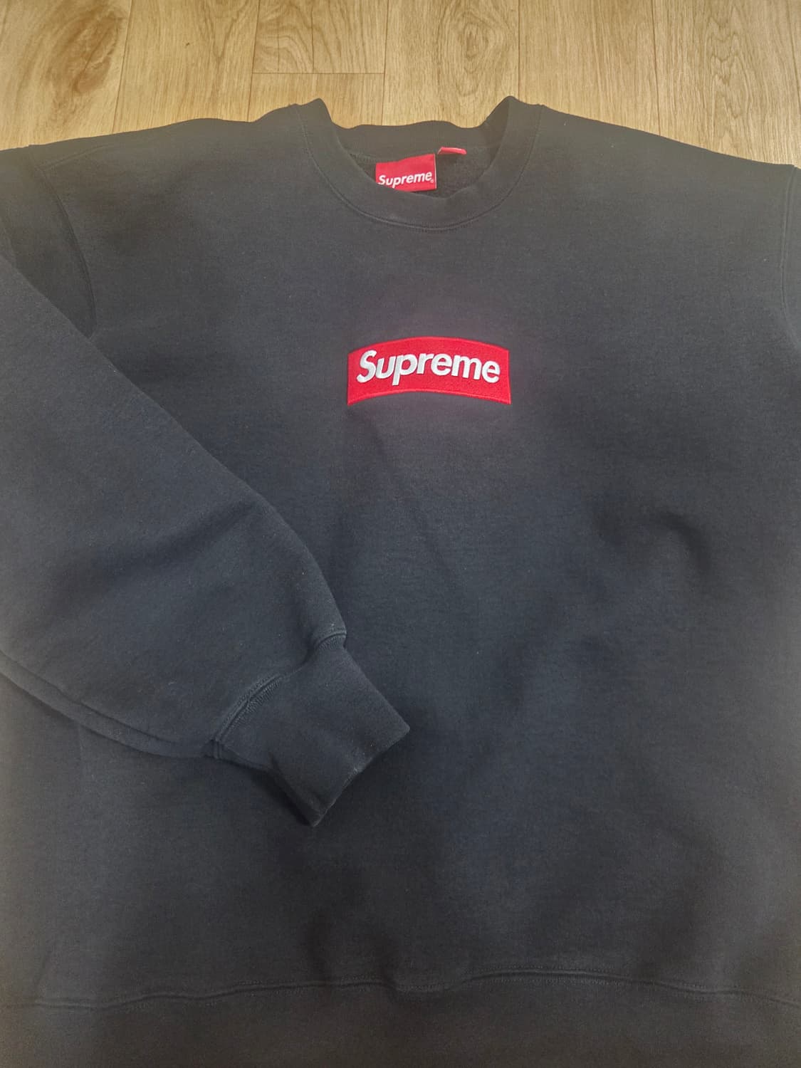 슈프림 박스로고 크루넥 블랙 - 22FW 상품이미지1