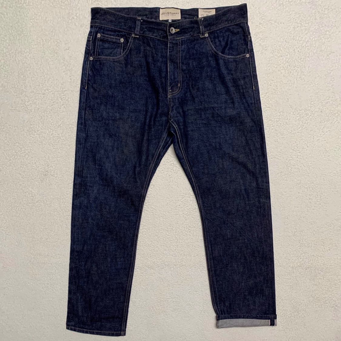 [표기 35, 실측 38] 질스튜어트 레귤러핏 신치백 셀비지 데님팬츠 상품이미지3