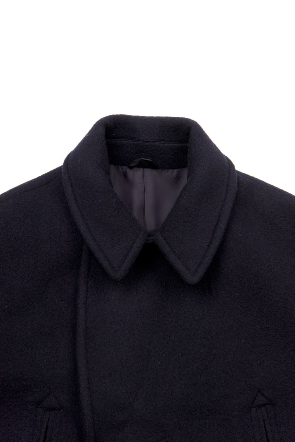  Blurhms 울 멜튼 피코트 다크 네이비 상품이미지2